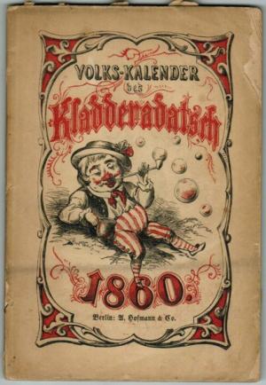 Humoristisch-satyrischer Volks-Kalender des Kladderadatsch 1860. (Originalausgabe!).