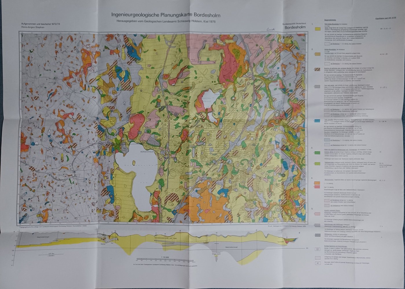 Ingenieurgeologische Planungskarte Bordesholm.