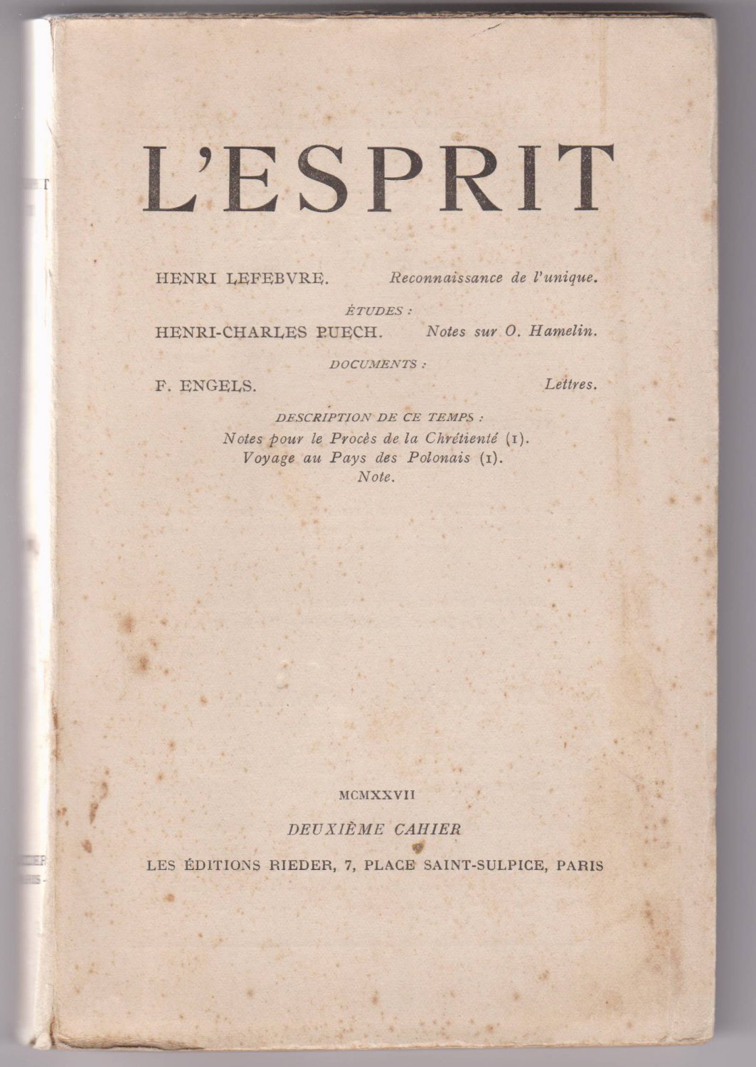 L'Esprit.