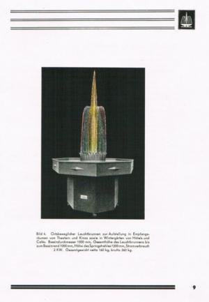 Leuchtbrunnen. Werbedruck 302b.