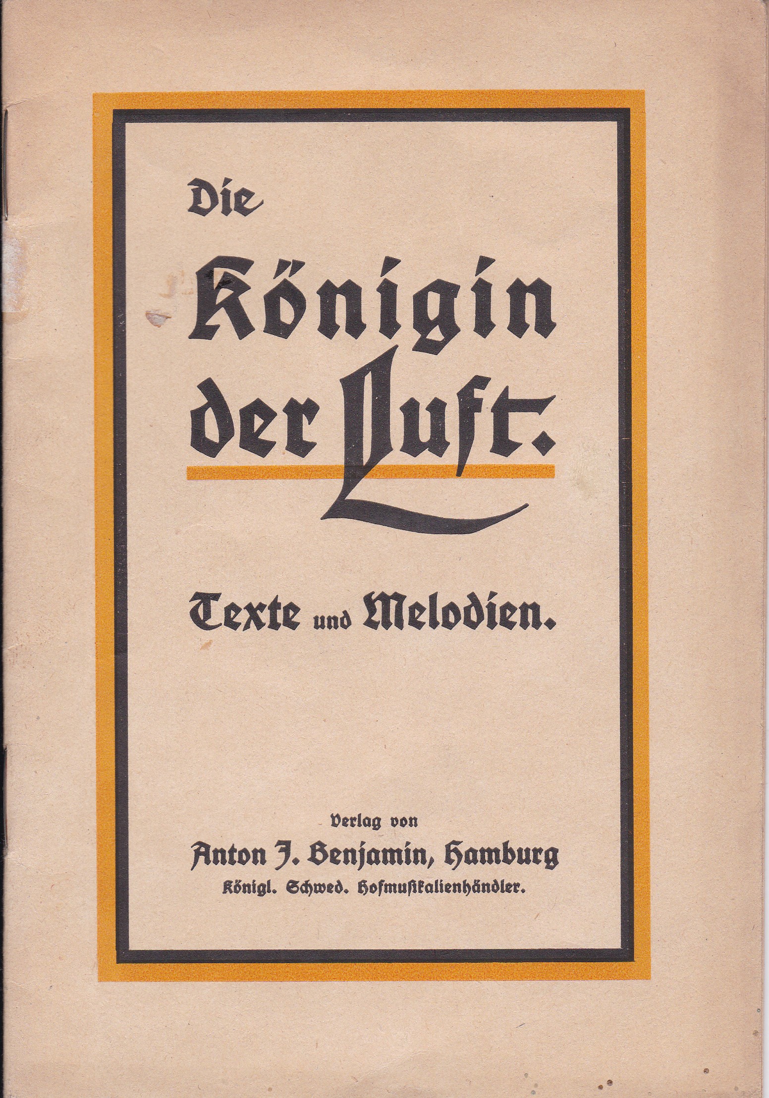 Lieder und Gesänge aus: Die Königin der Luft.