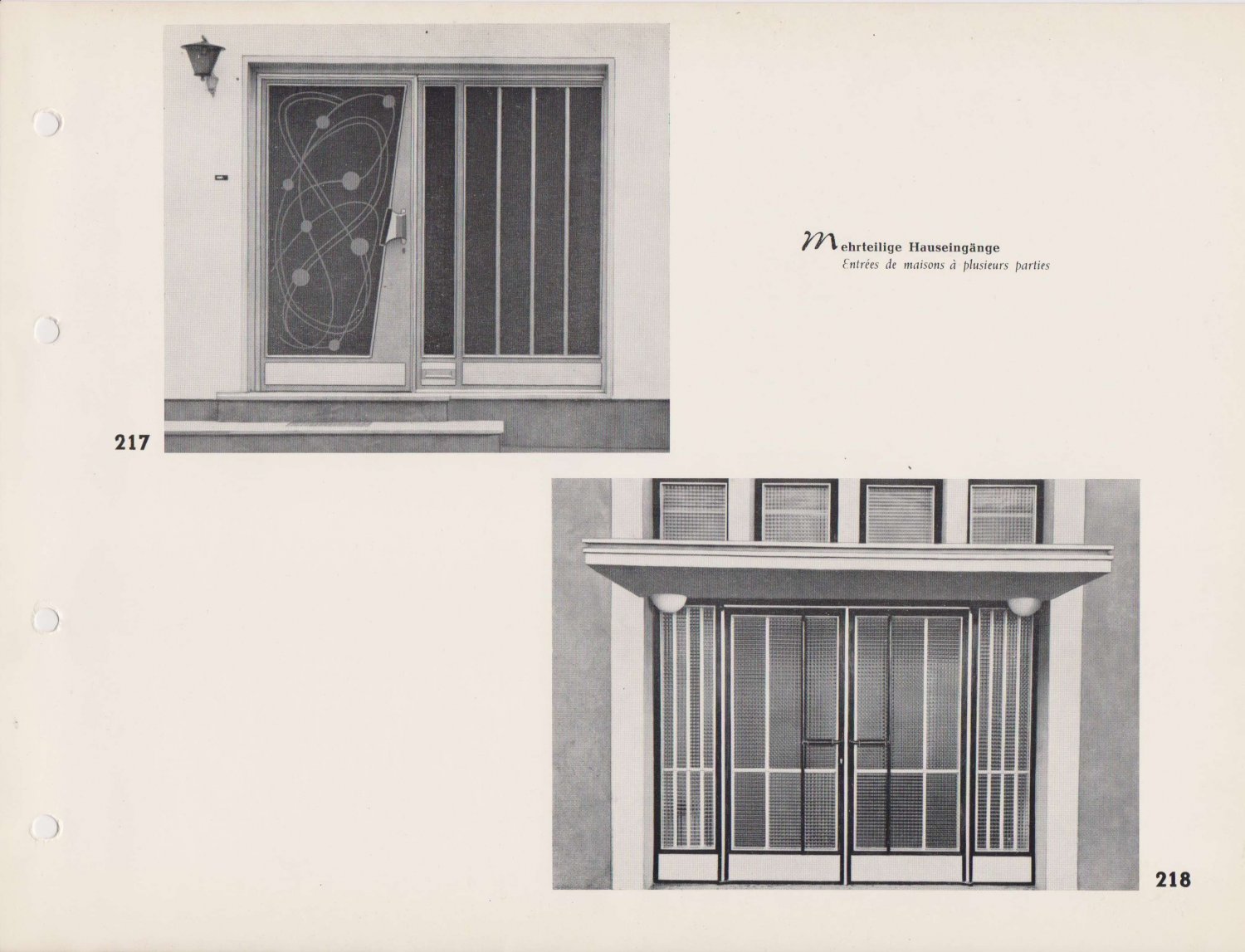 Metalltüren und -fenster. Portes et fenêtres métalliques.