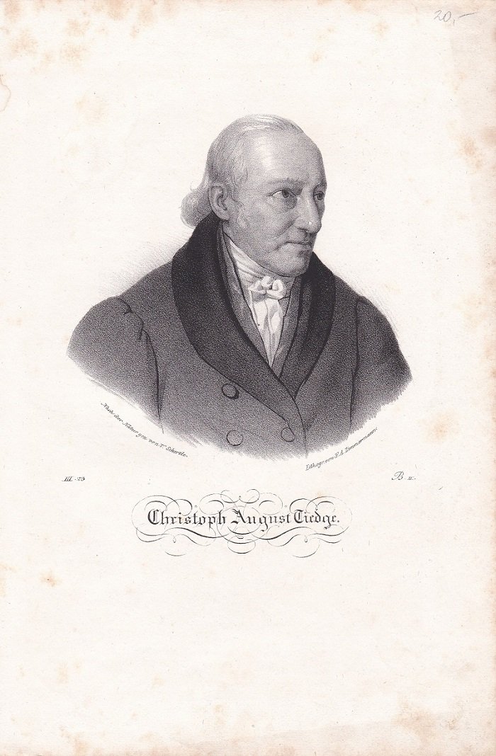 Porträt / Bildnis von Christoph August Tiedge (1752-1841)