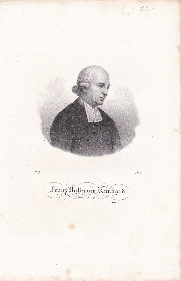 Porträt / Bildnis von Franz Volkmar Reinhard (1753-1812).