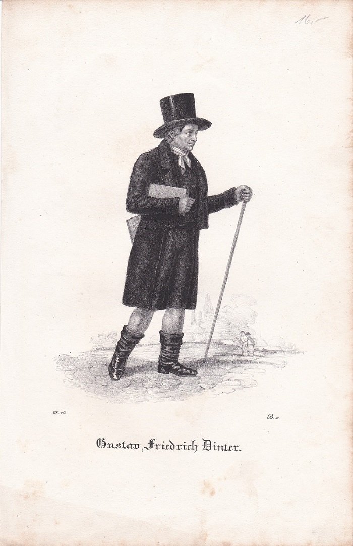 Porträt / Bildnis von Gustav Friedrich Dinter (1760-1831).