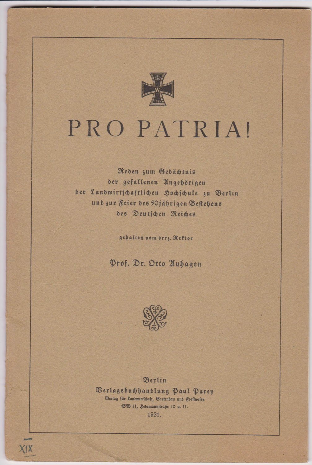 Pro Patria!