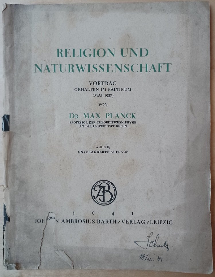 Religion und Naturwissenschaft.