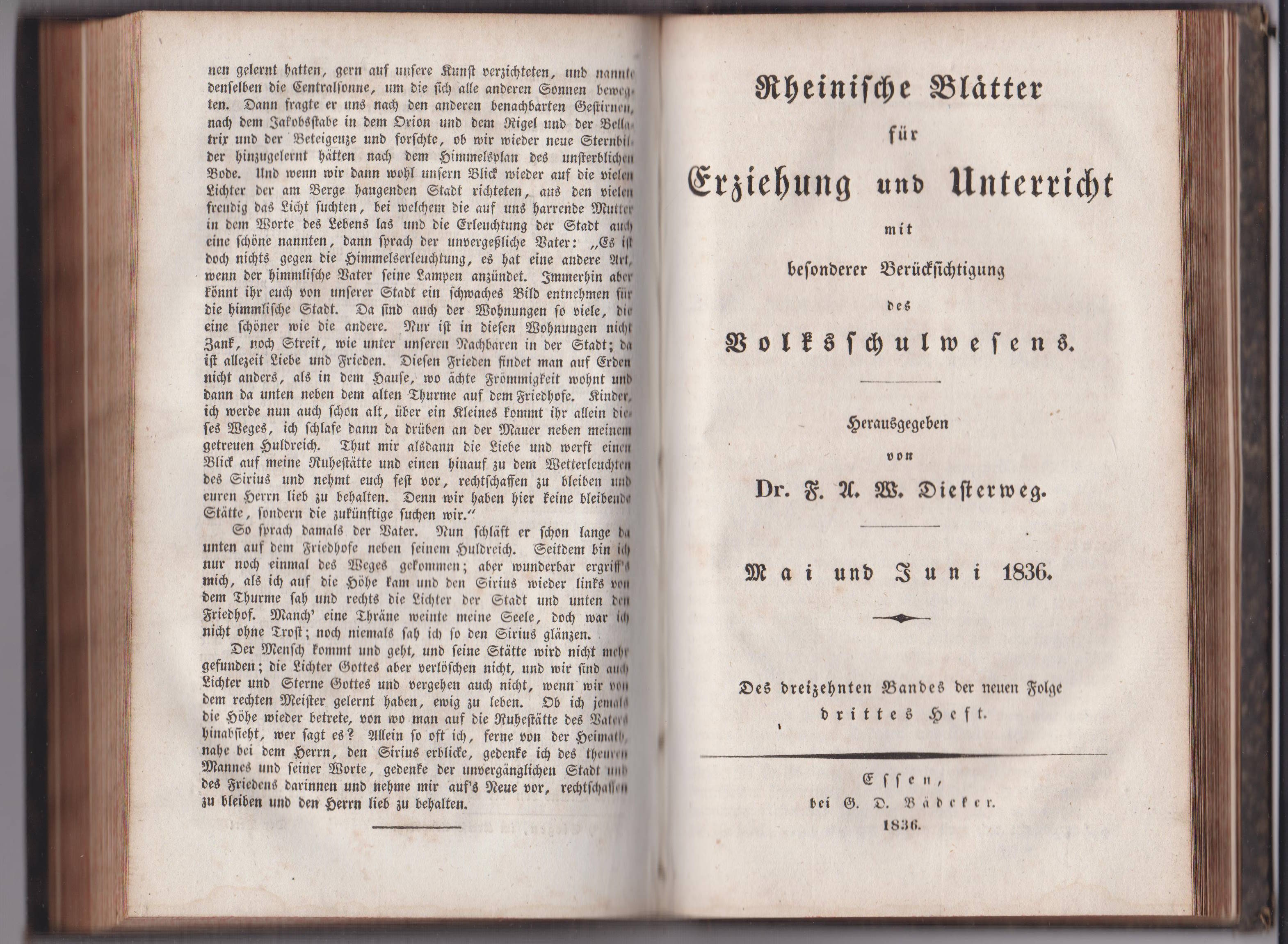 Rheinische Blätter für Erziehung und Unterricht mit besonderer Berücksichtigung des …