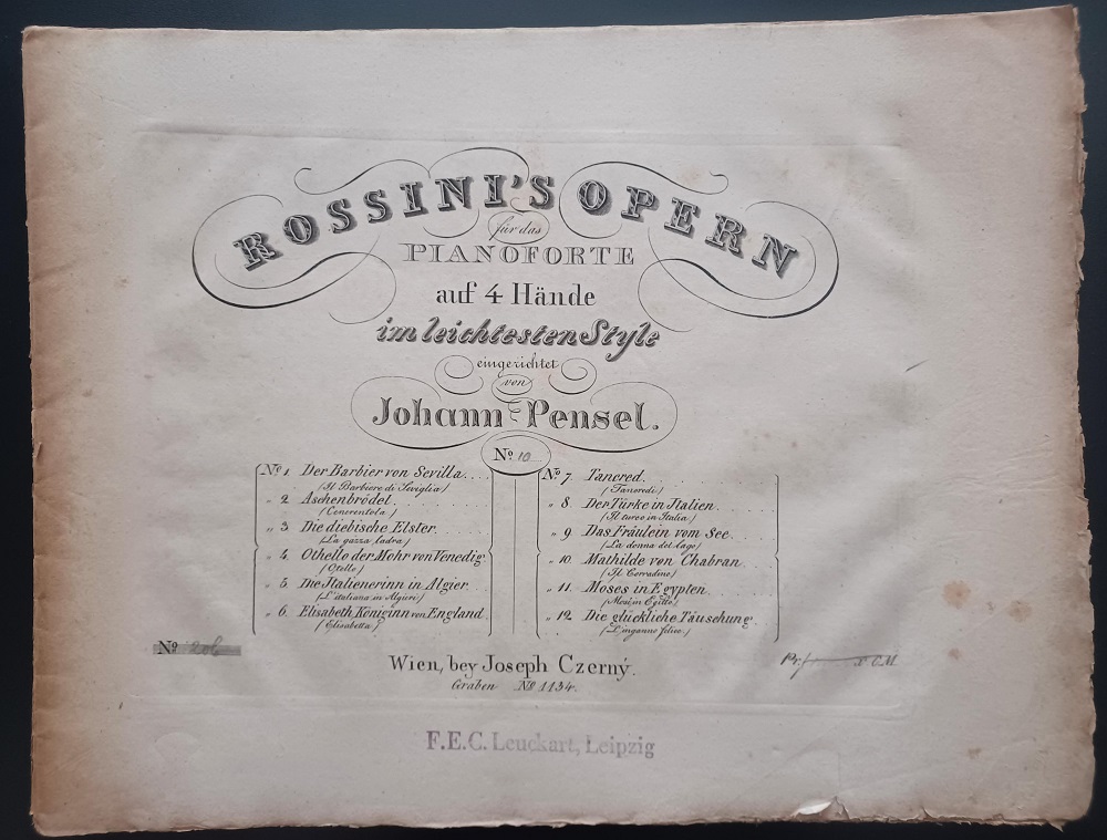 Rossini's Opern für das Pianoforte auf 4 Hände im leichtesten …