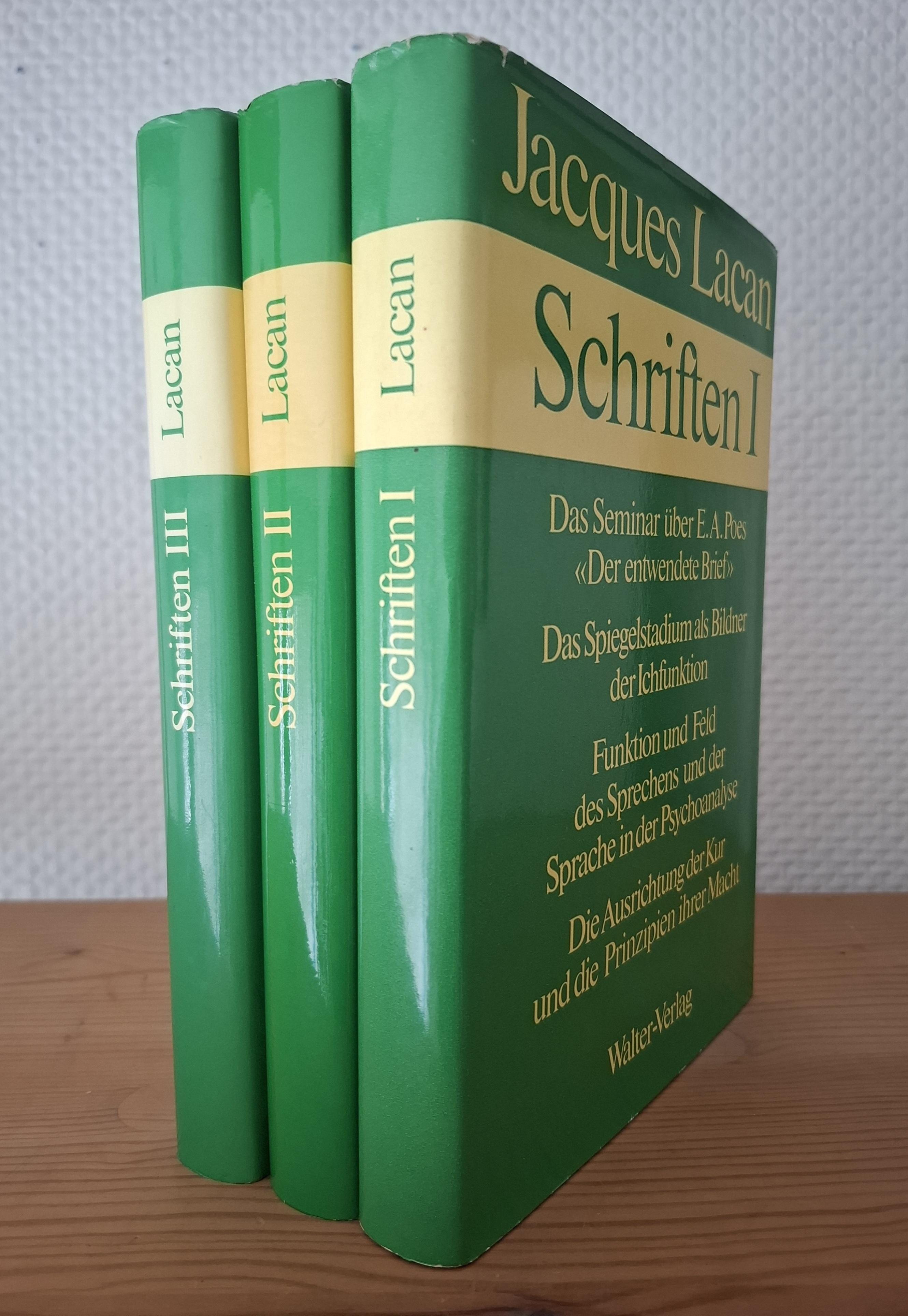 Schriften I, Schriften II, Schriften III.