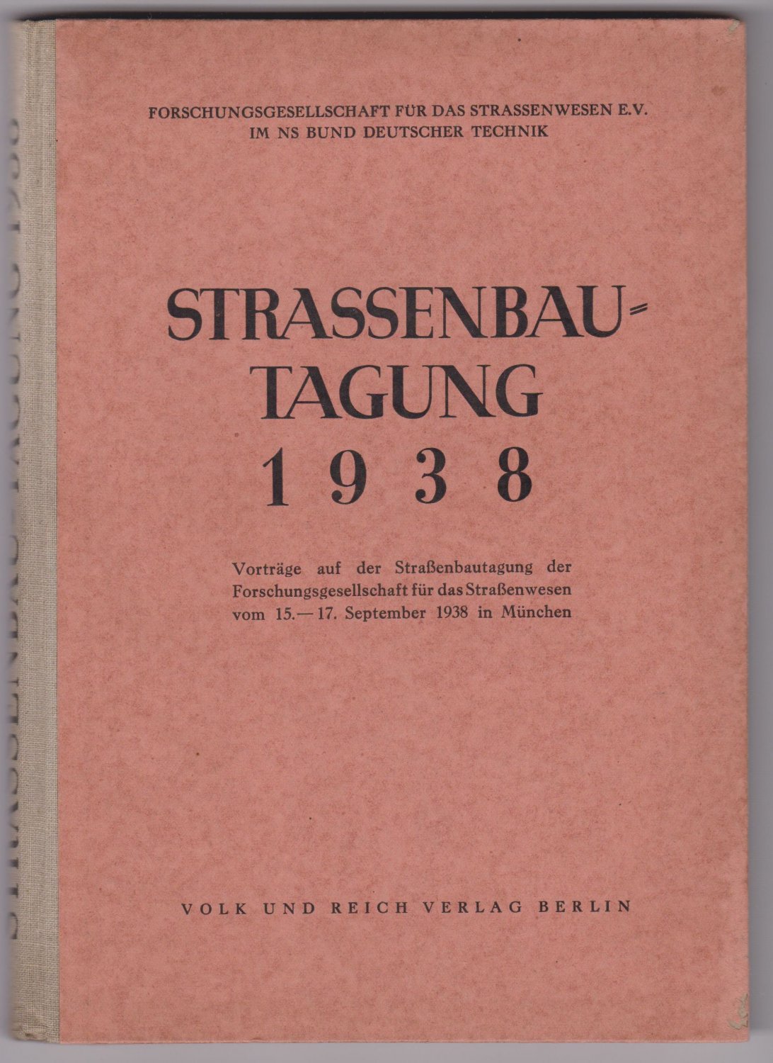 Straßenbautagung 1938.