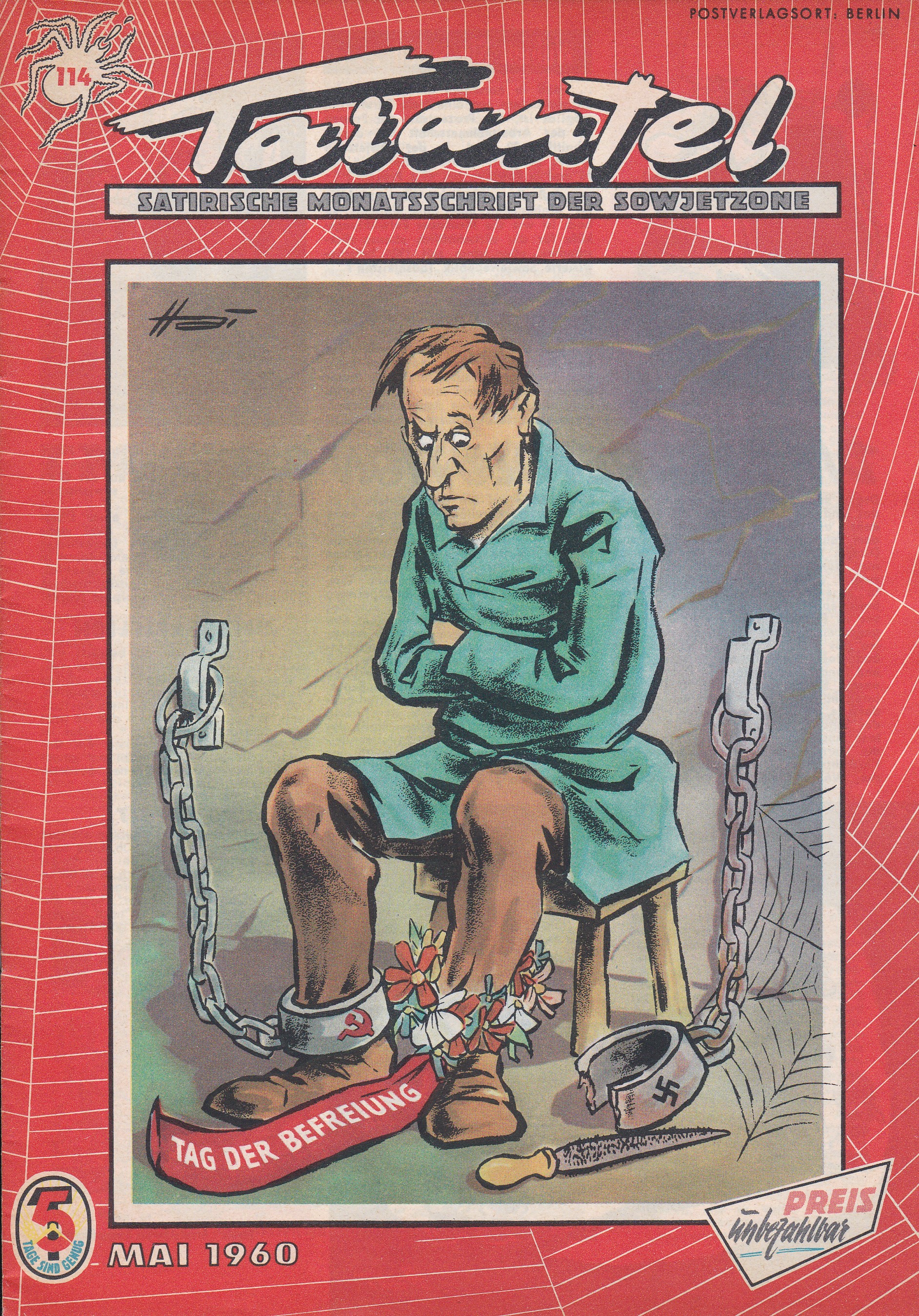 Tarantel. Satirische Monatsschrift der Sowjetzone. Mai 1960.