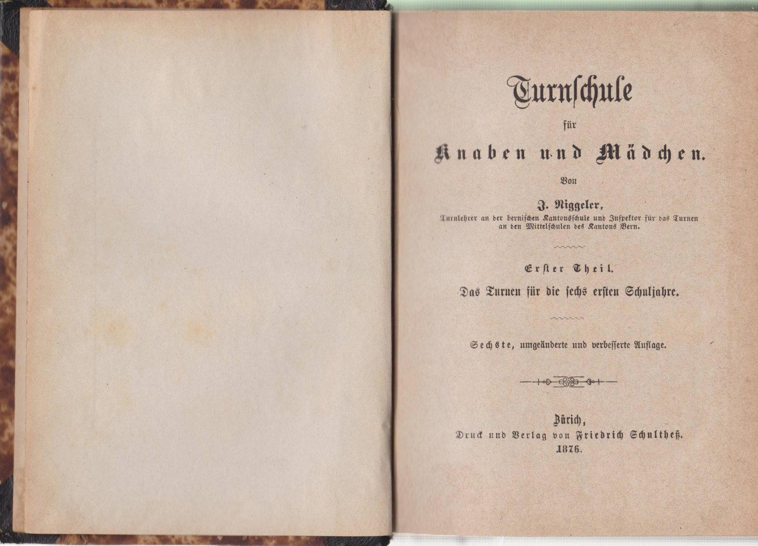 Turnschule für Knaben und Mädchen.