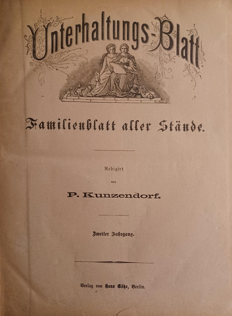 Unterhaltungs-Blatt. Familien-Blatt aller Stände. Zweiter (2.). Jahrgang. Nr. 1 - …