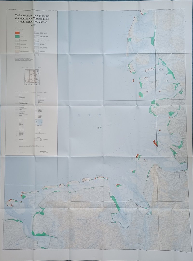 Veränderungen der Uferlinie der deutschen Nordseeküste in den letzten 100 …