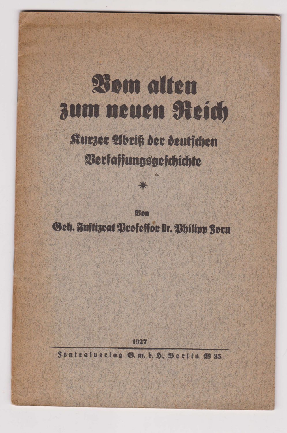 Vom alten zum neuen Reich.