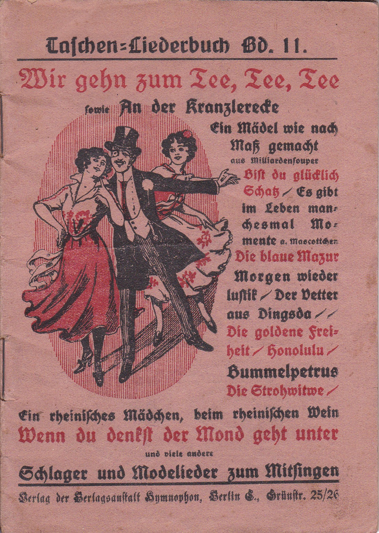 Wir gehn zum Tee, Tee, Tee. und viele andere Schlager …