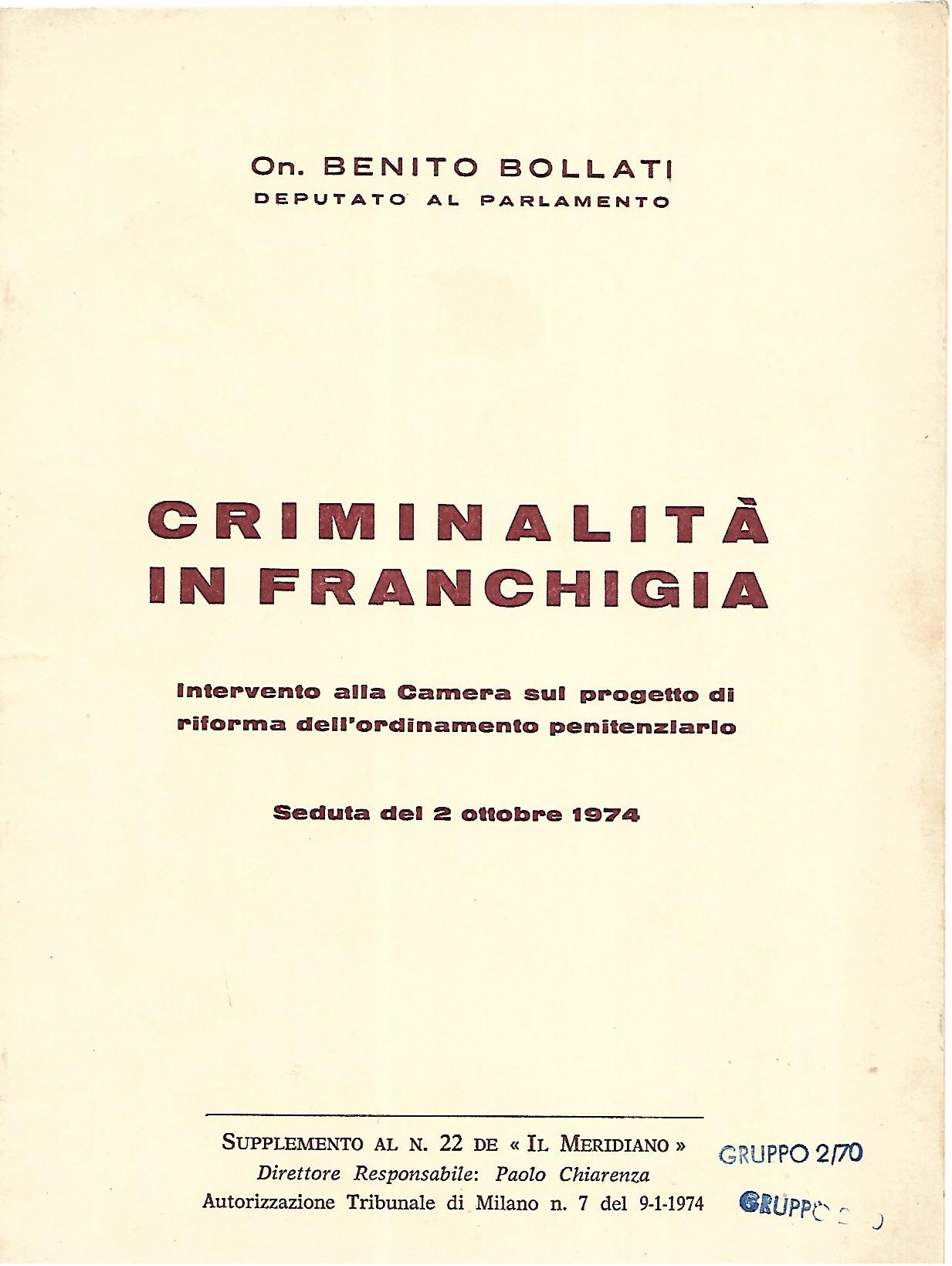 Criminalità in franchigia