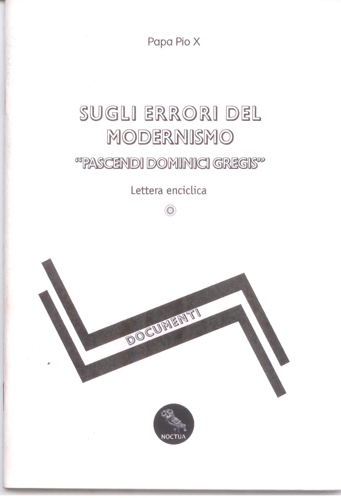 Sugli errori del modernismo