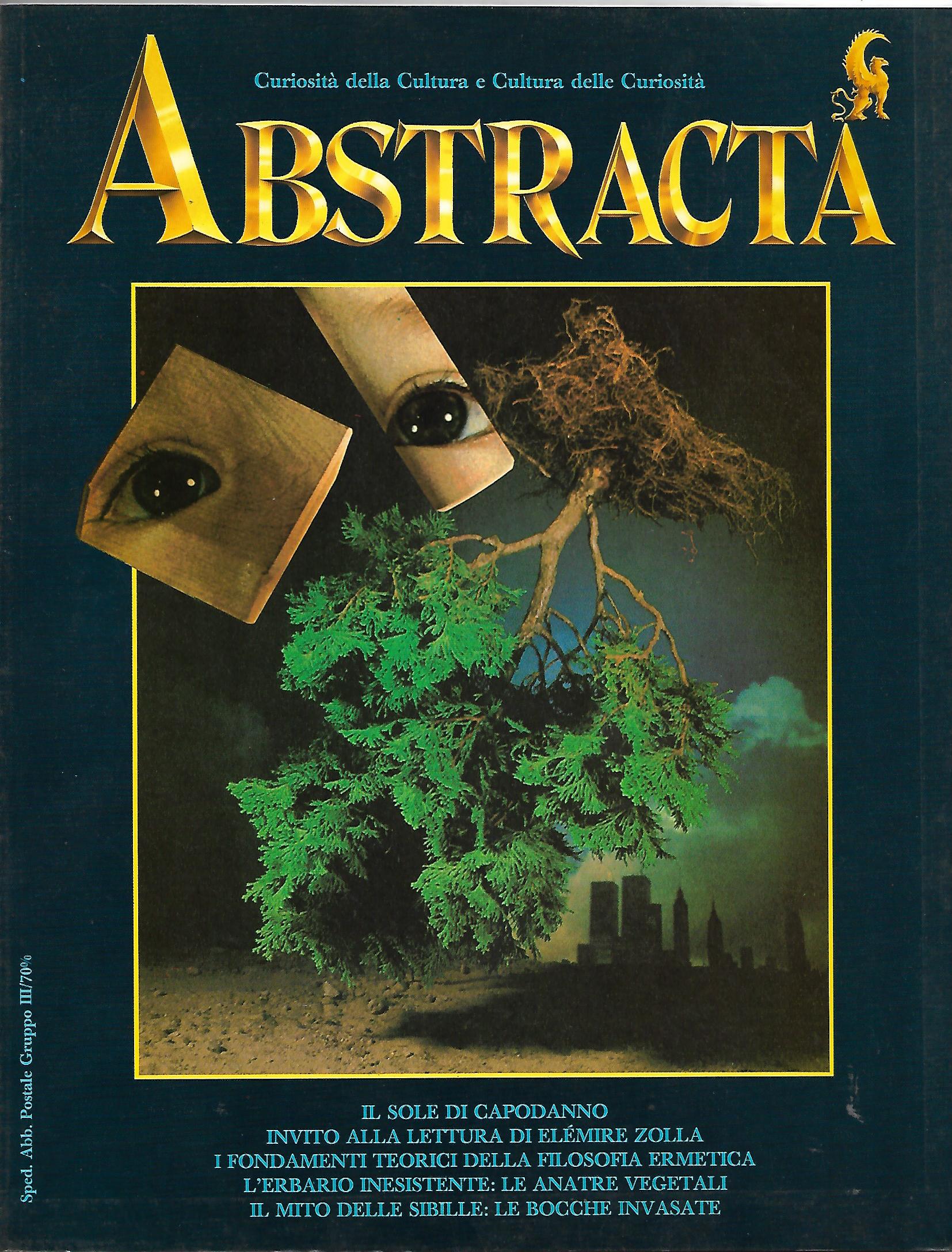 ABSTRACTA - anno 1 n. 10 - dicembre 1986