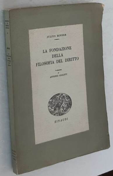 La fondazione della filosofia del diritto.