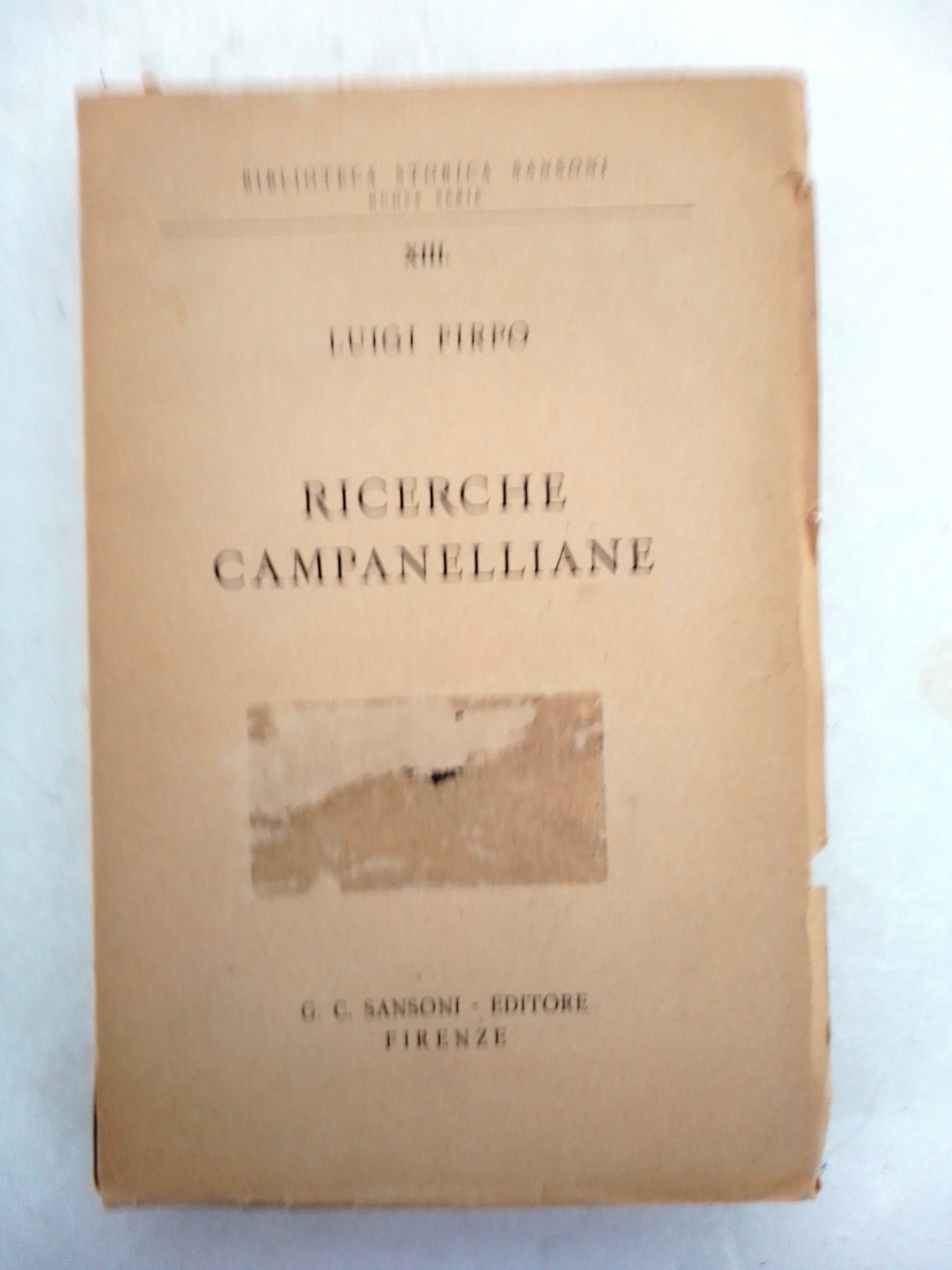 RICERCHE CAMPANELLIANE