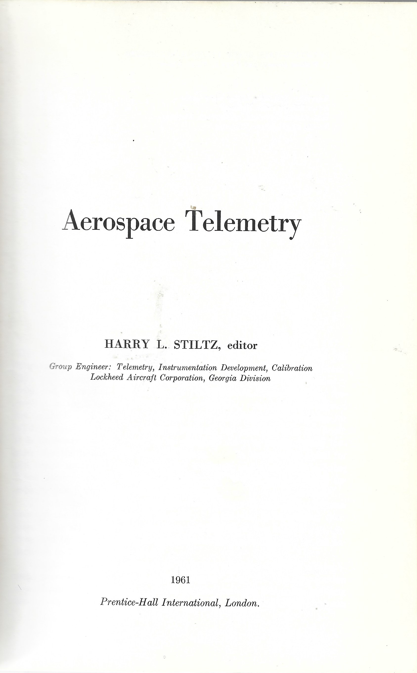 Aerospace Telemetry.