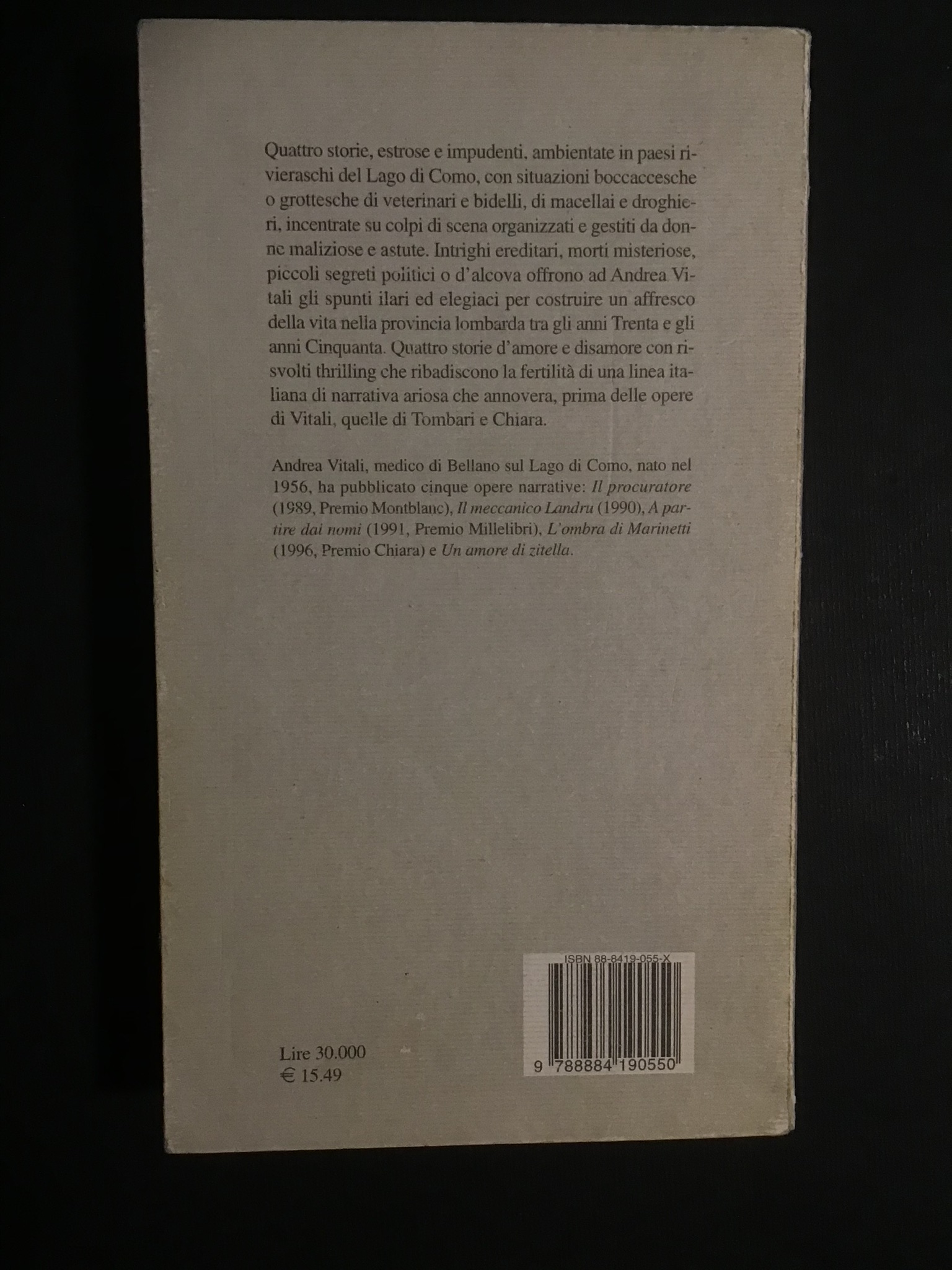L'ARIA DEL LAGO. QUATTRO ROMANZI BREVI