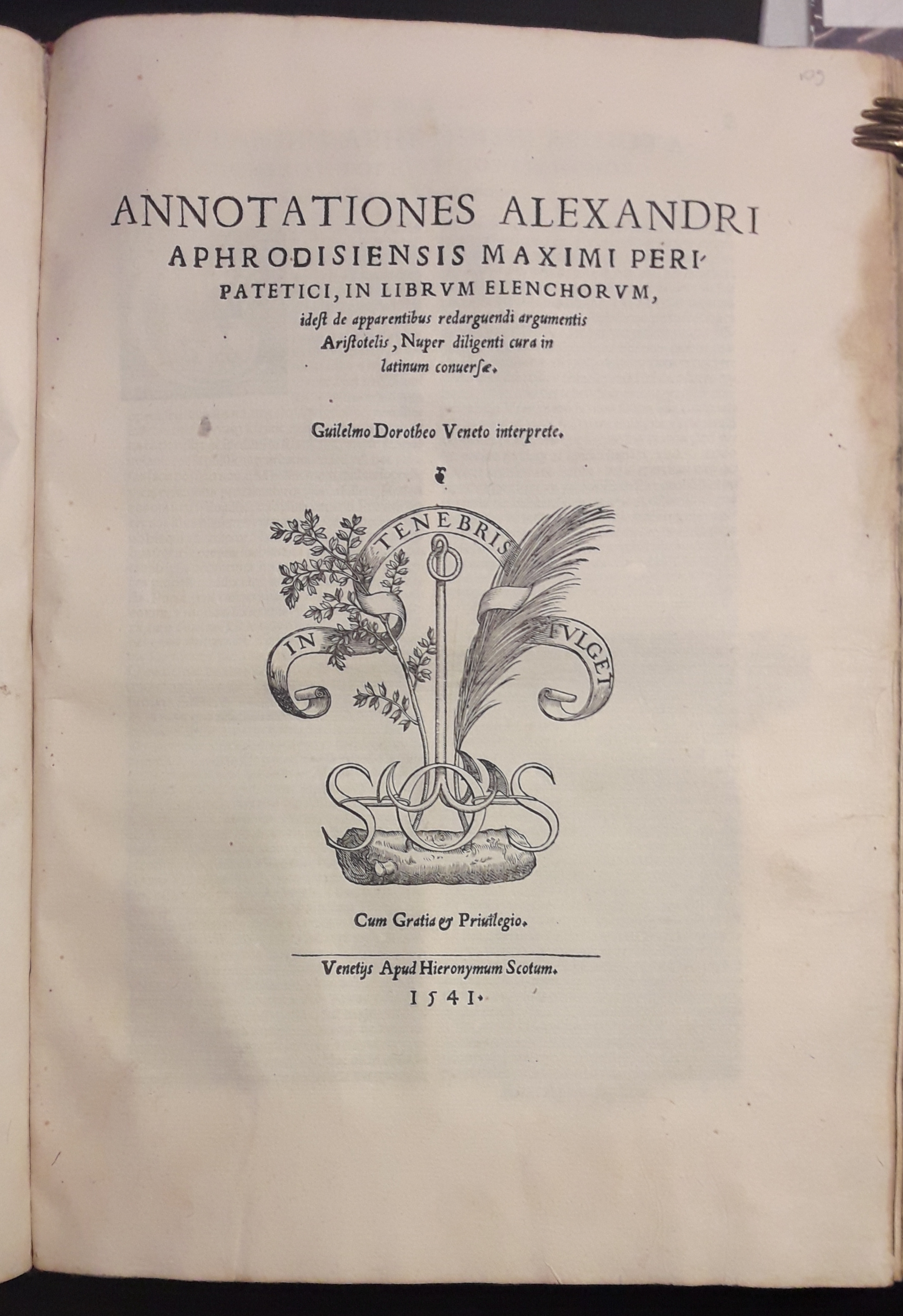 In octo libros Topicorum, vel de locis fideque argumentorum Aristotelis …