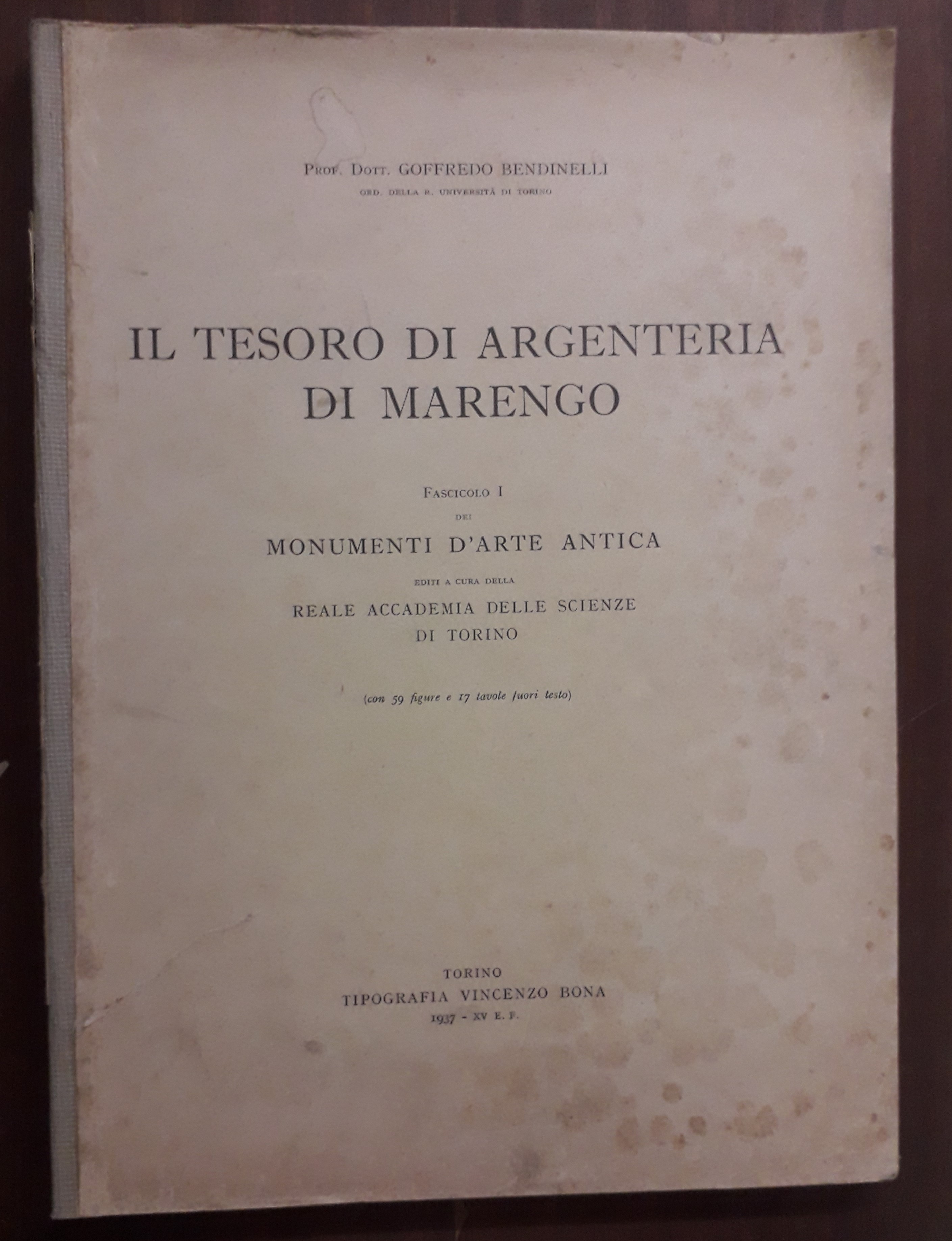 Il Tesoro di Argentera di Marengo Fascicolo I dei Monumenti …