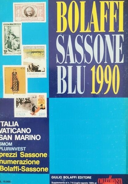 Bolaffi Sassone Blu 1990 stagione filatelica 1989/90
