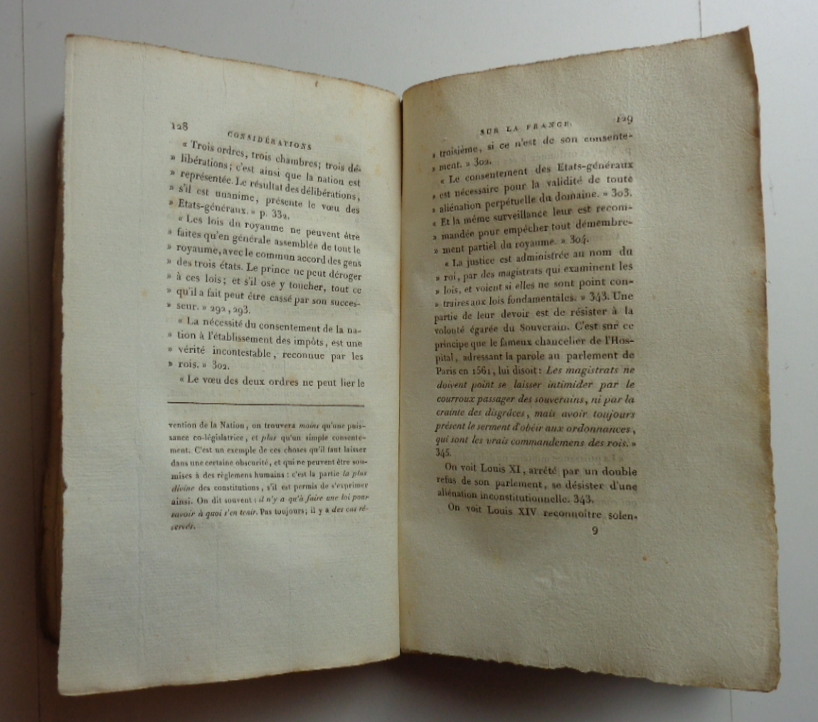 CONSIDÉRATIONS SUR LA FRANCE. suivis de l'ESSAI SUR LE PRINCIPE …