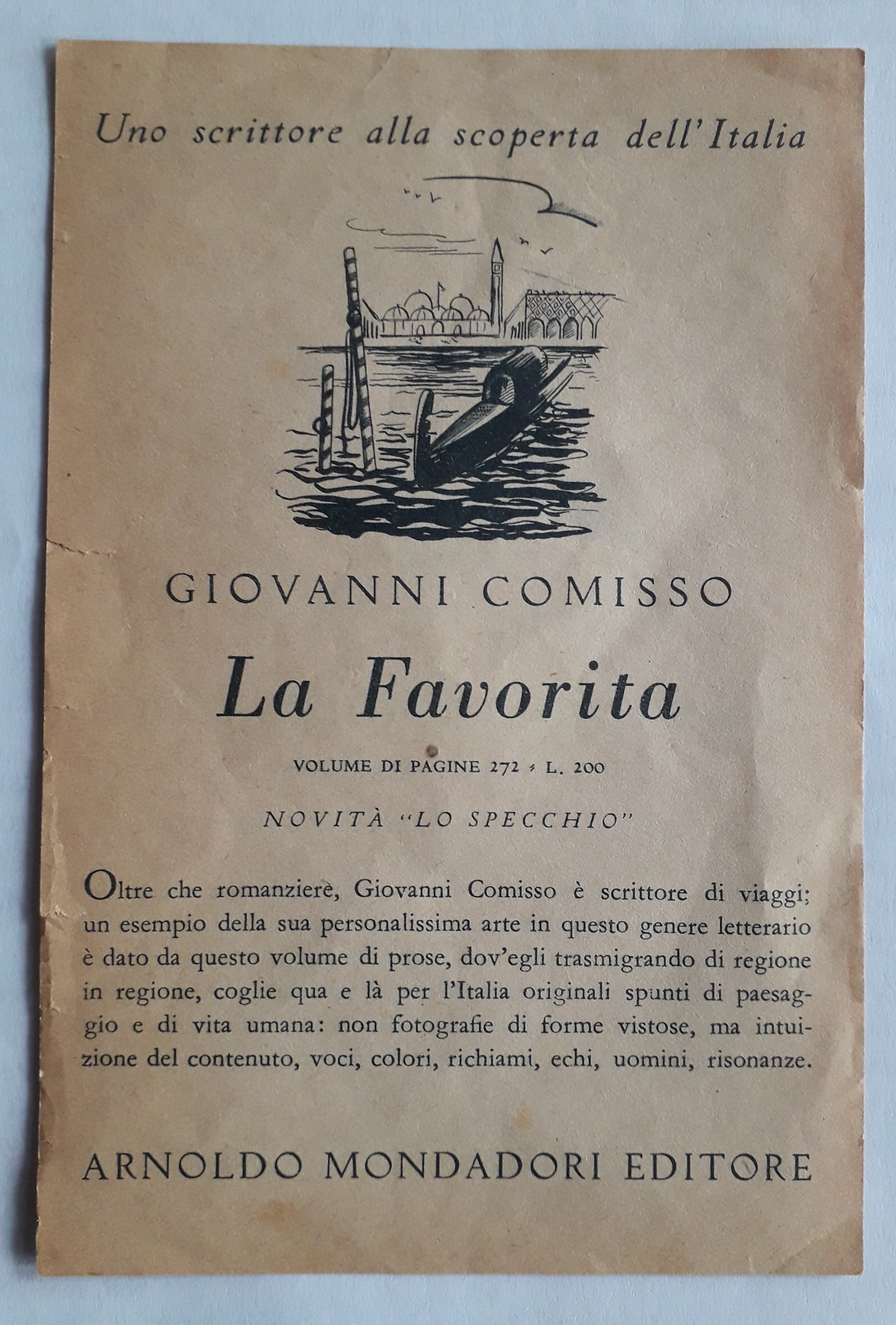 Comisso La favorita - Saba Scorciatoie e Raccontini