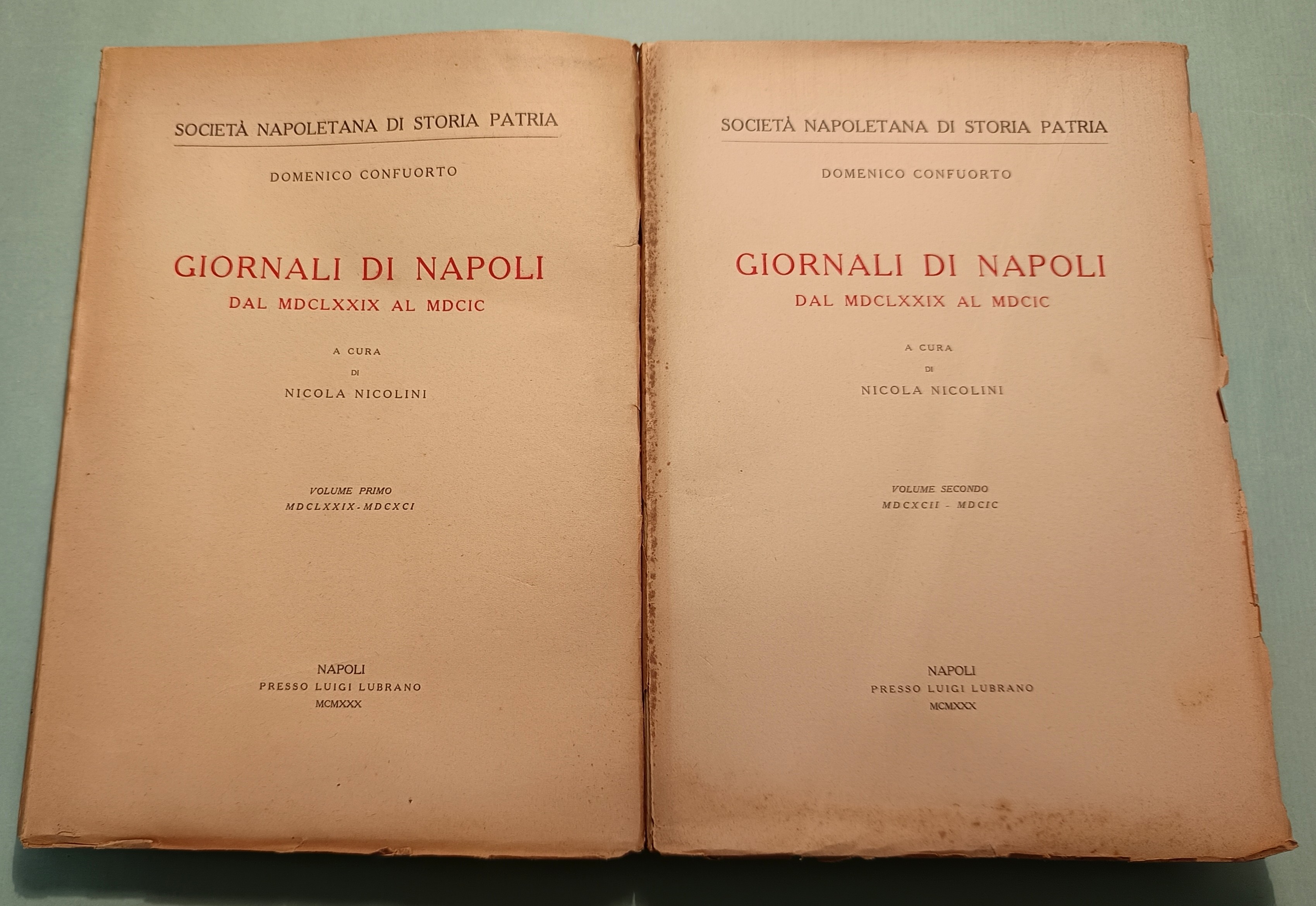 Giornali di Napoli dal MDCLXXIX al MDCIC. A cura di …