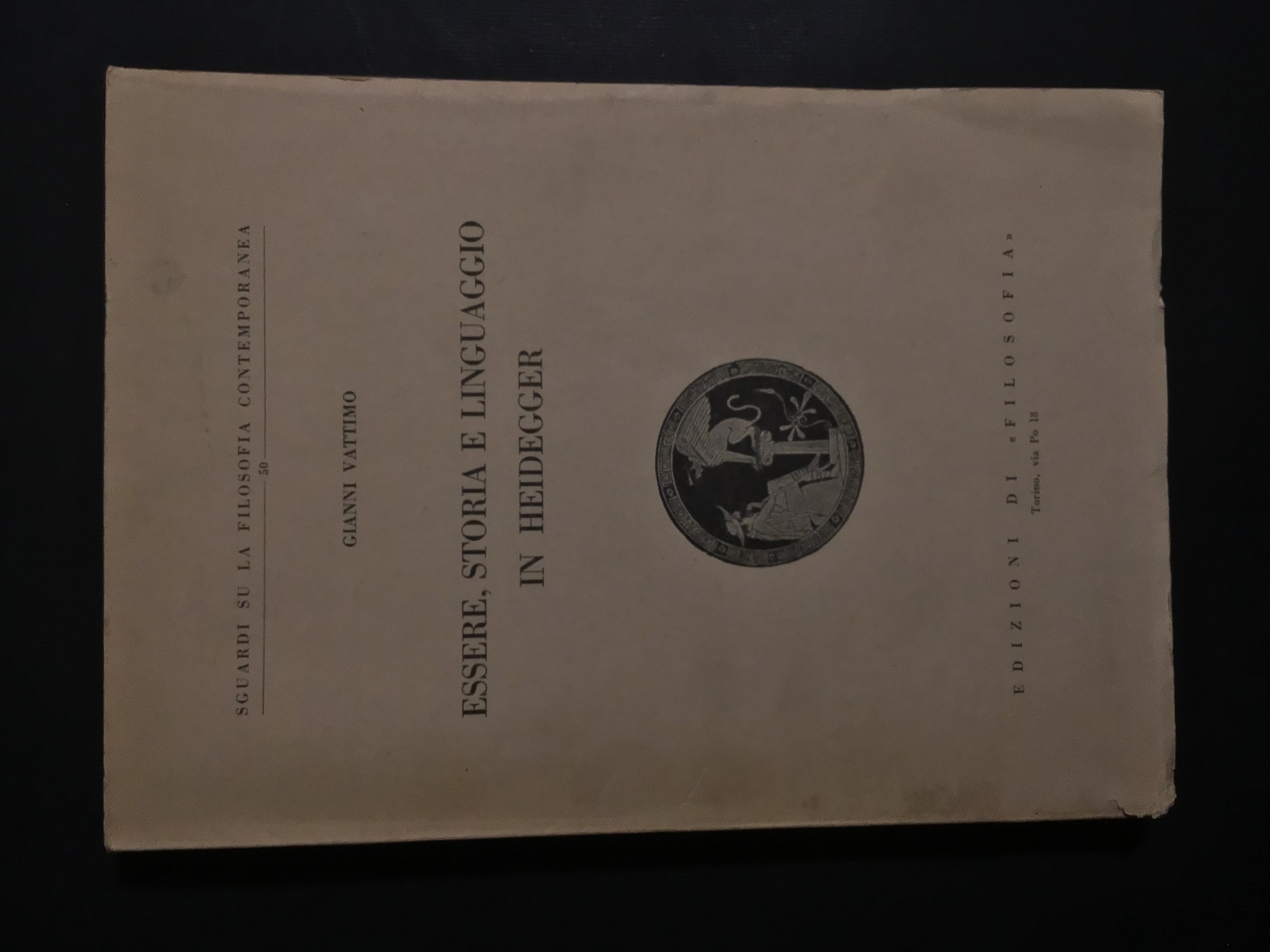 ESSERE, STORIA E LINGUAGGIO IN HEIDEGGER