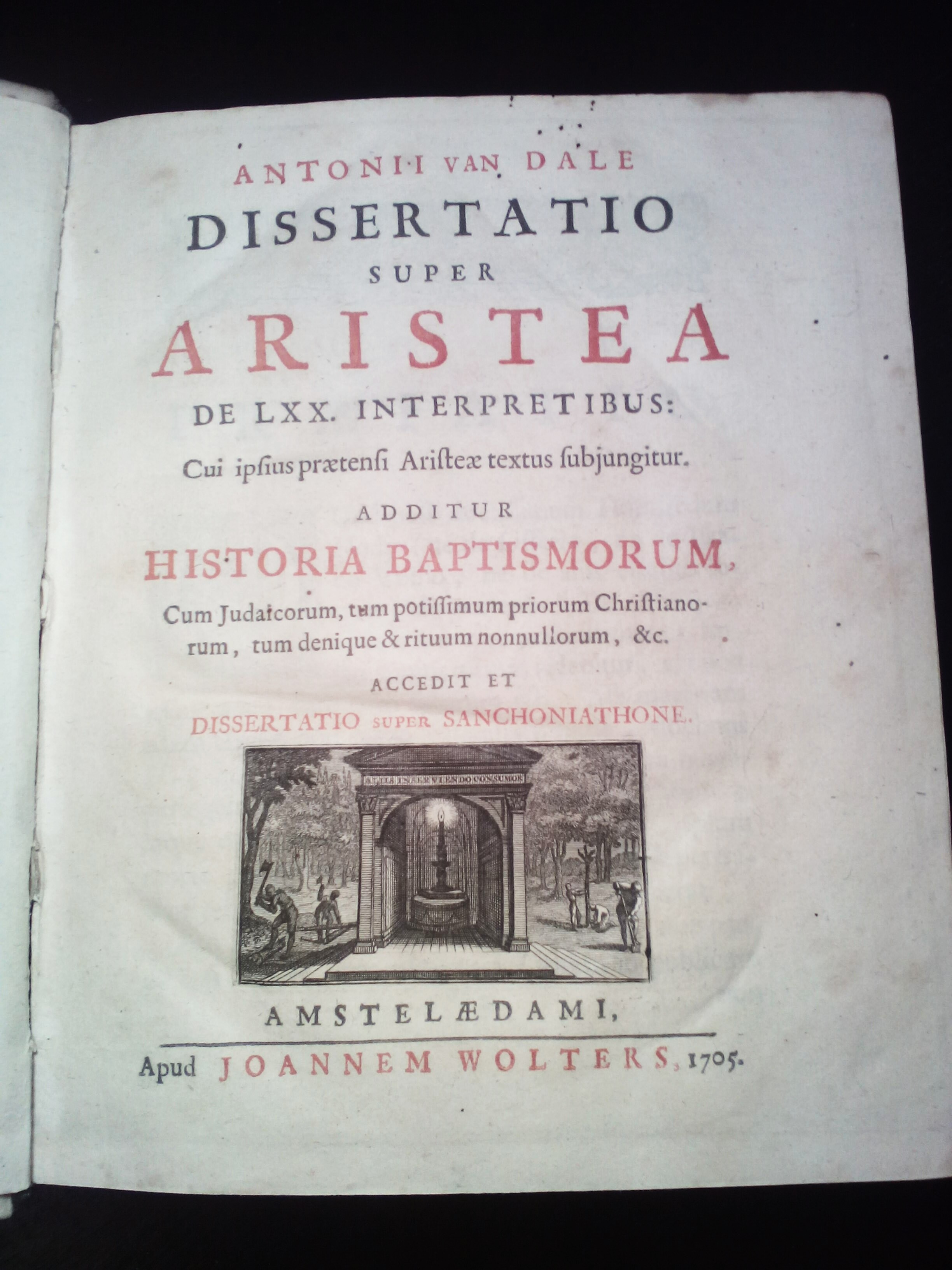 Dissertatio super Aristea de LXX interpretibus: cui ipsius pretensi Aristeae …