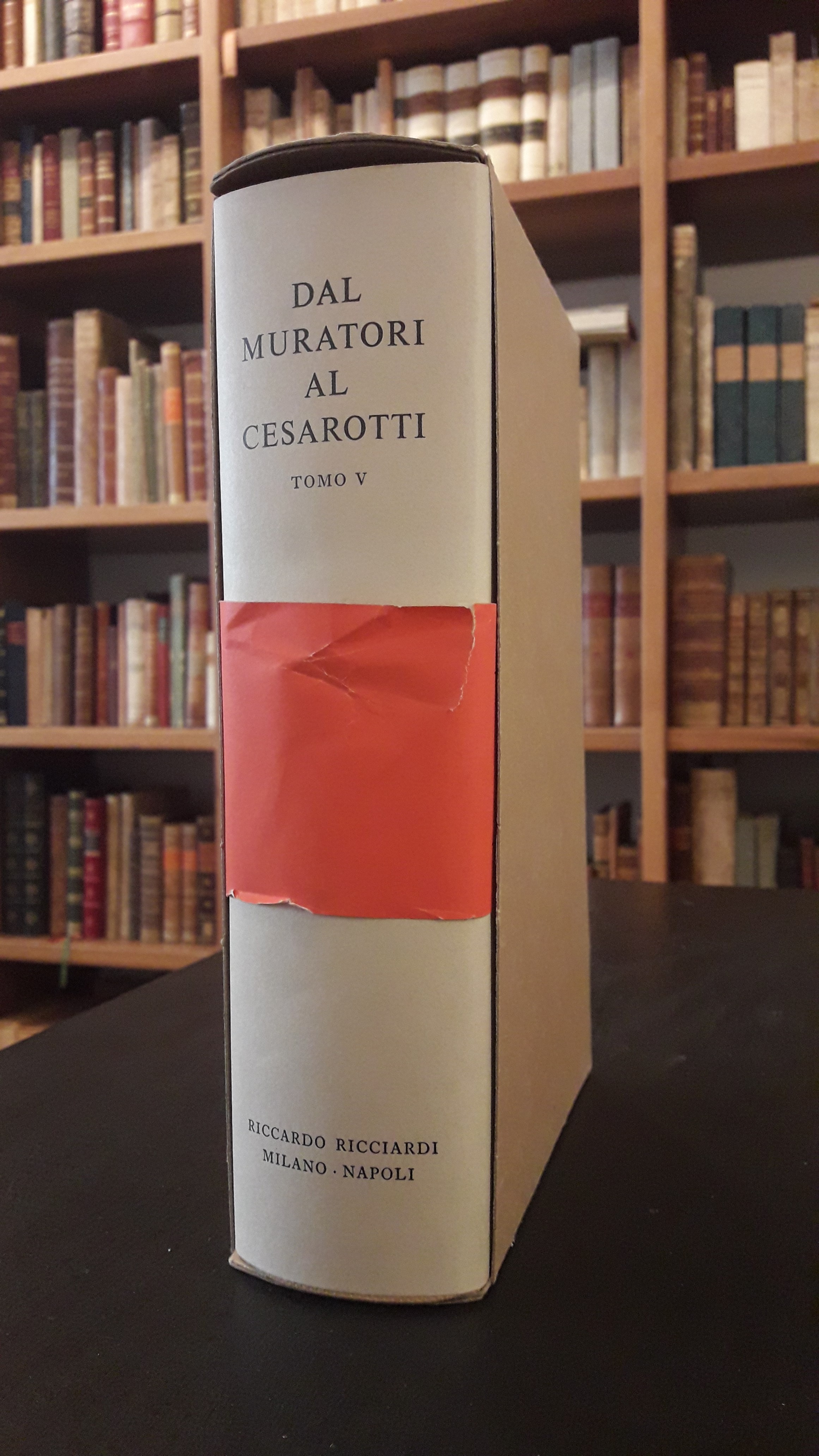 Dal Muratori al Cesarotti. Tomo V: Politici ed economisti del …