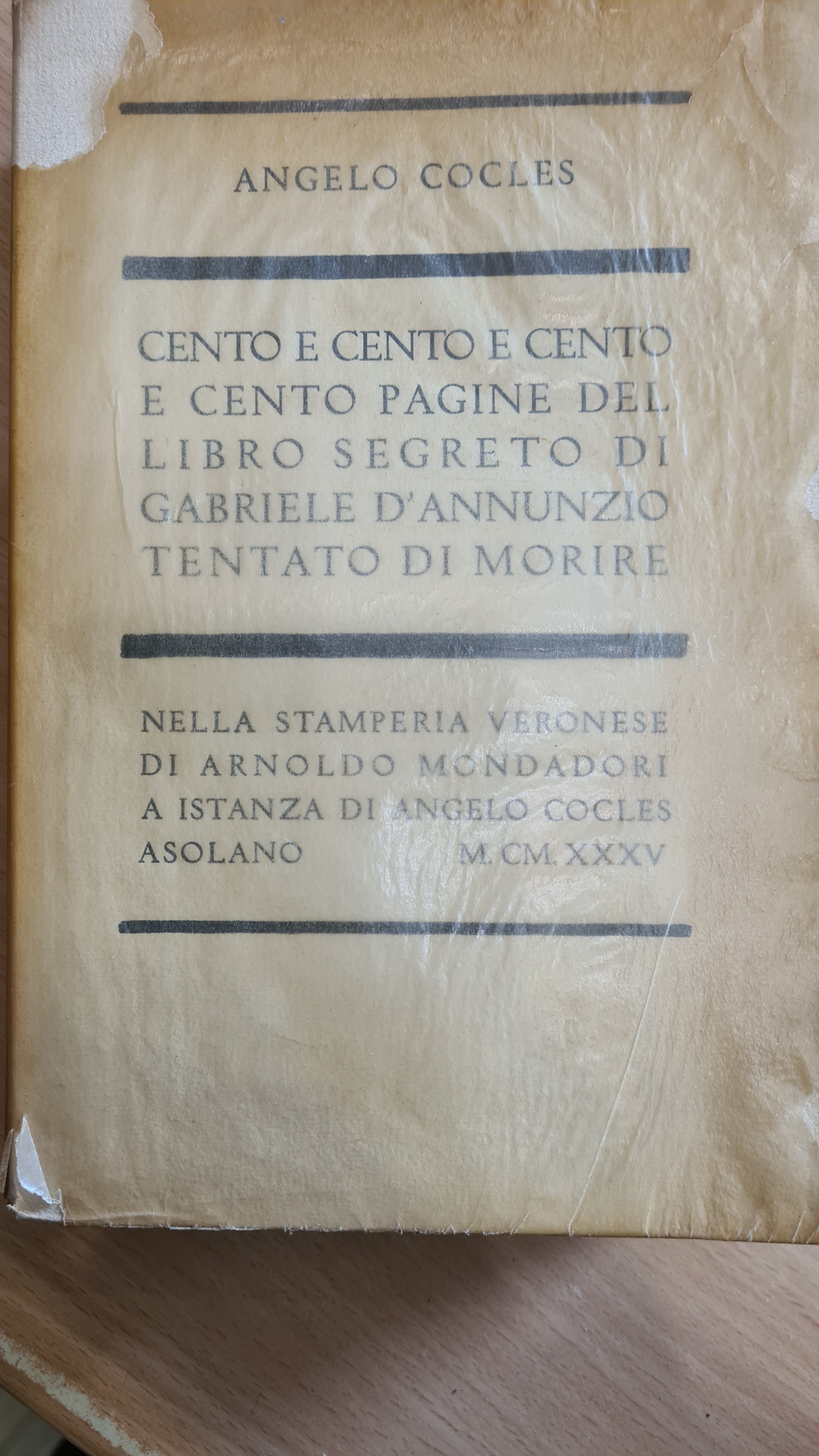 Cento e cento e cento e cento pagine del libro …