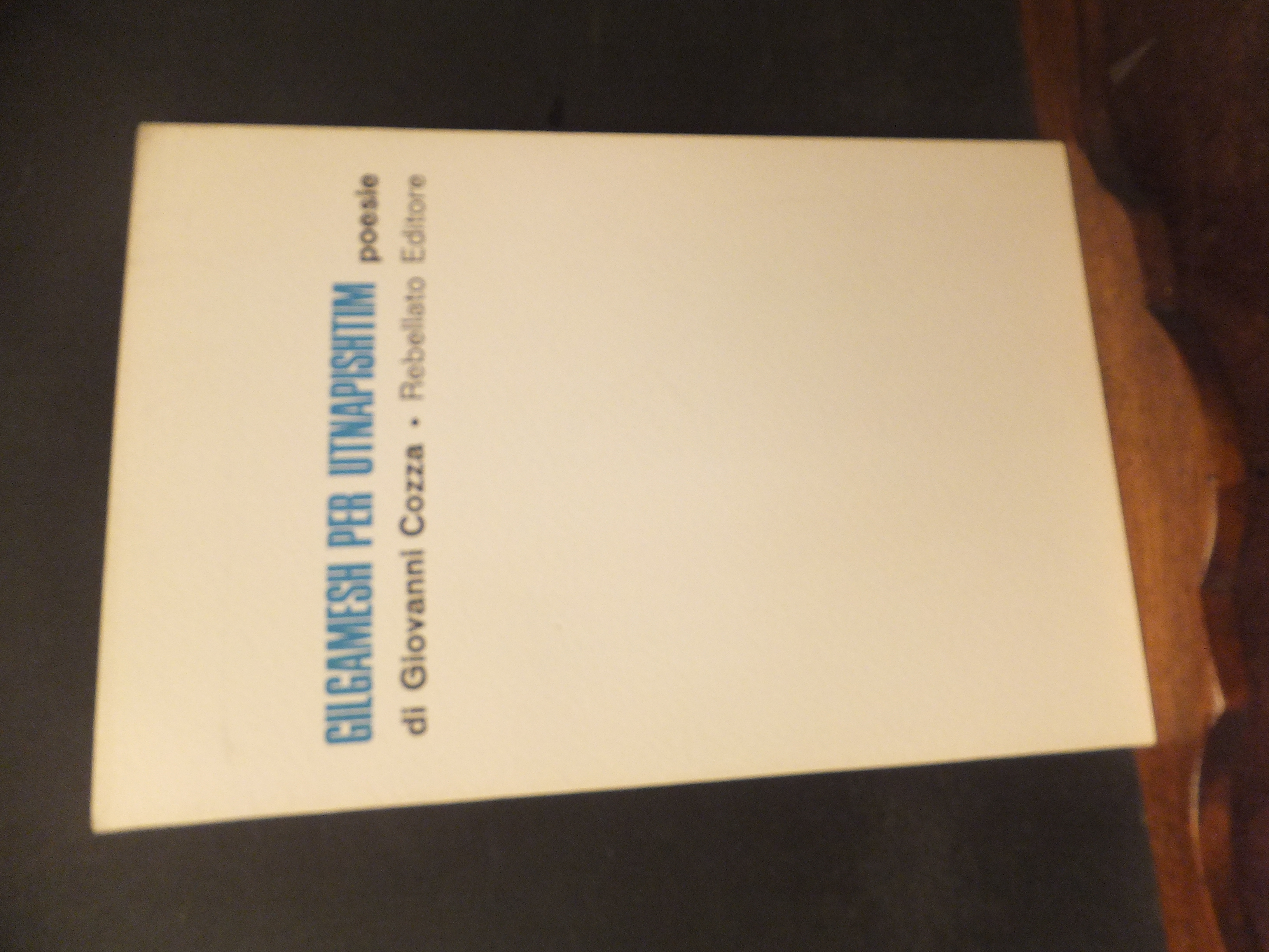 GILGAMESH PER UTNAPISHTIM POESIE