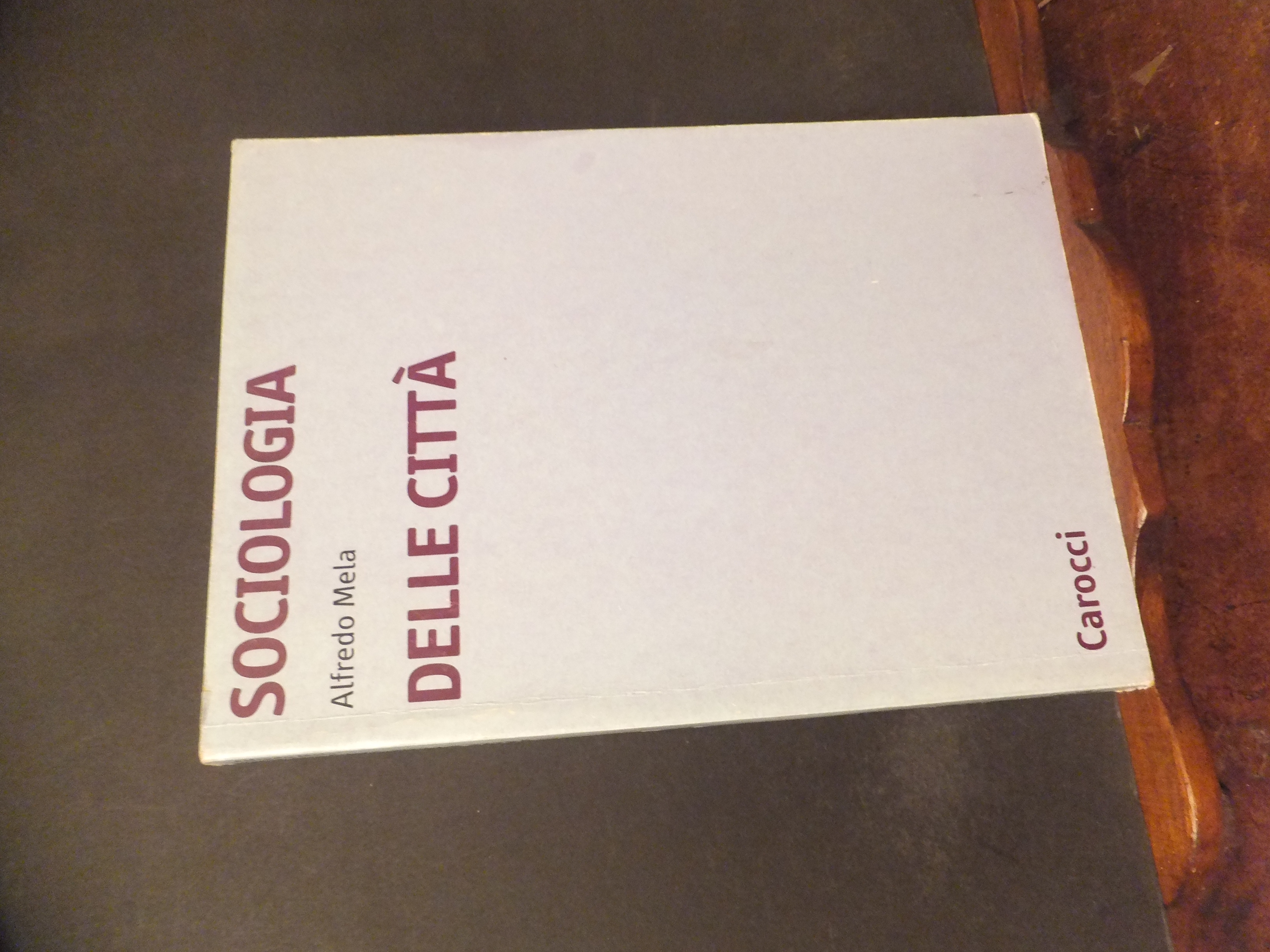 SOCIOLOGIA DELLE CITTA'