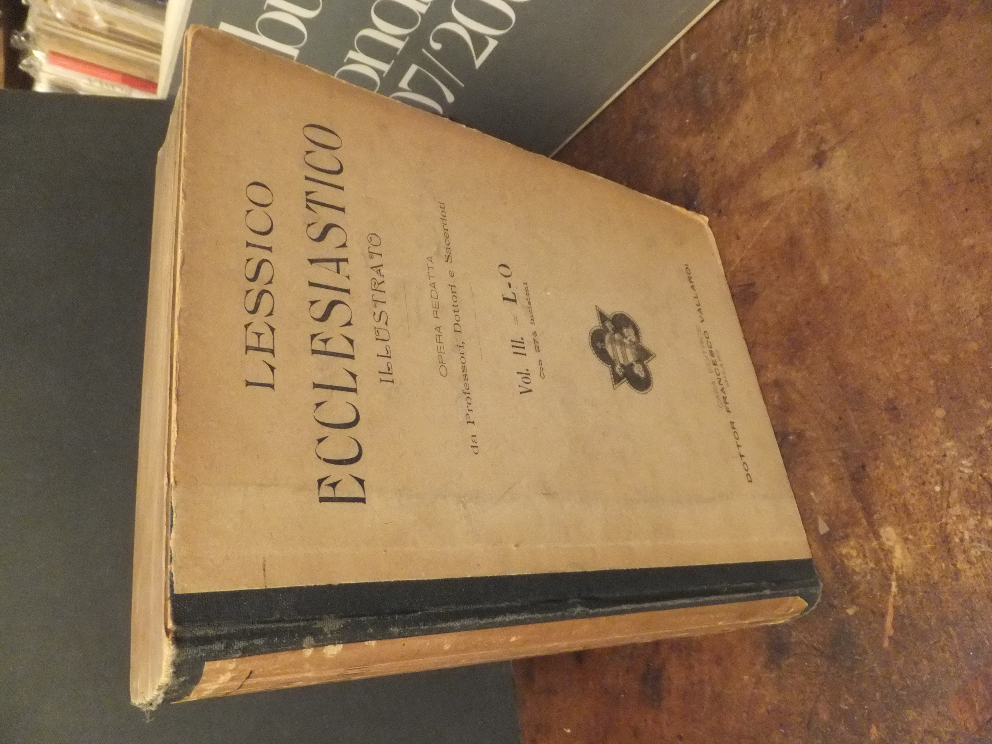 LESSICO ECCLESIASTICO ILLUSTRATO VOLUME III - L-O