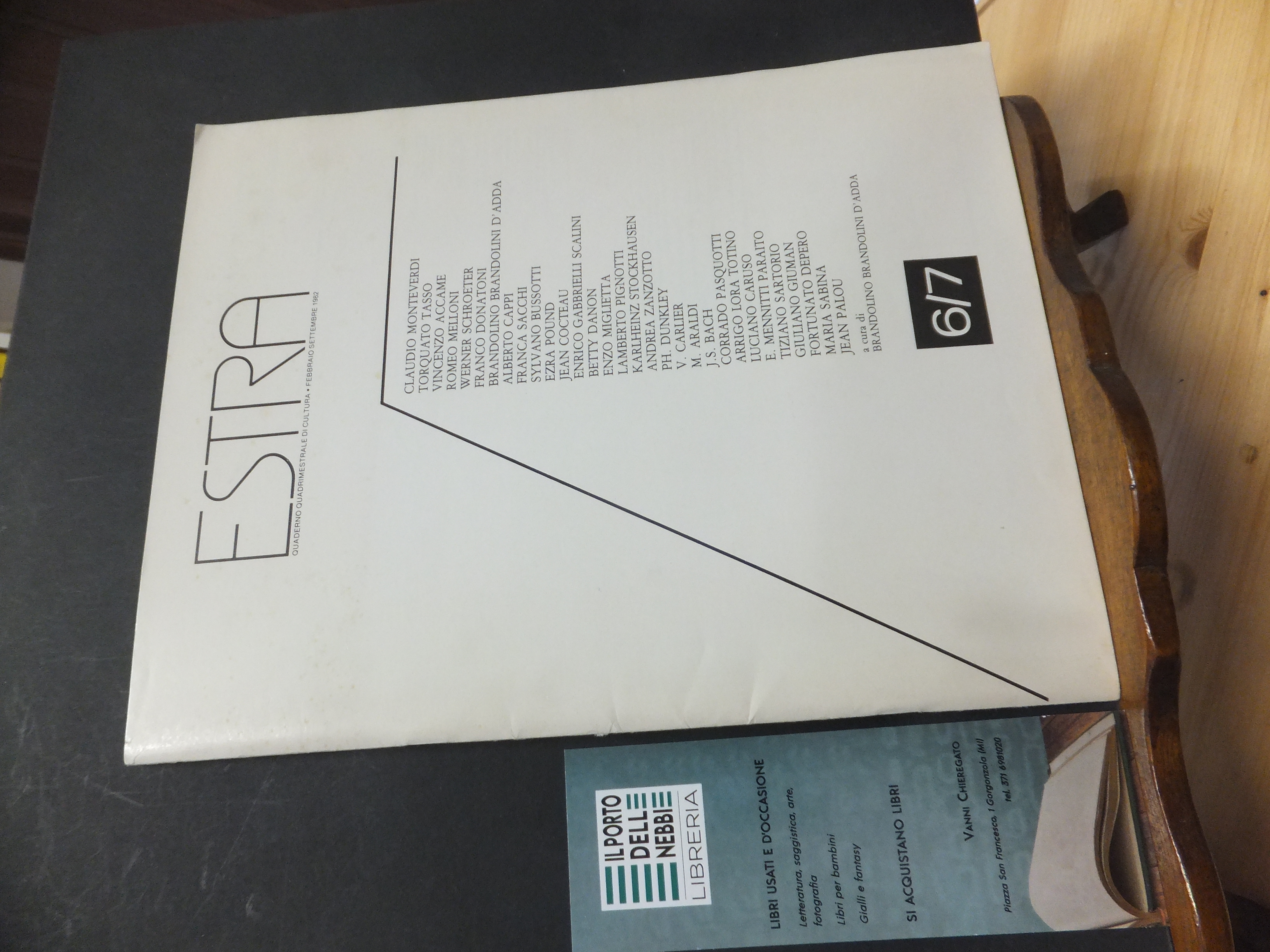 ESTRA QUADERNO QUADRIMESTRALE DI CULTURA 6/7 FEBBRAIO SETTEMBRE 1982