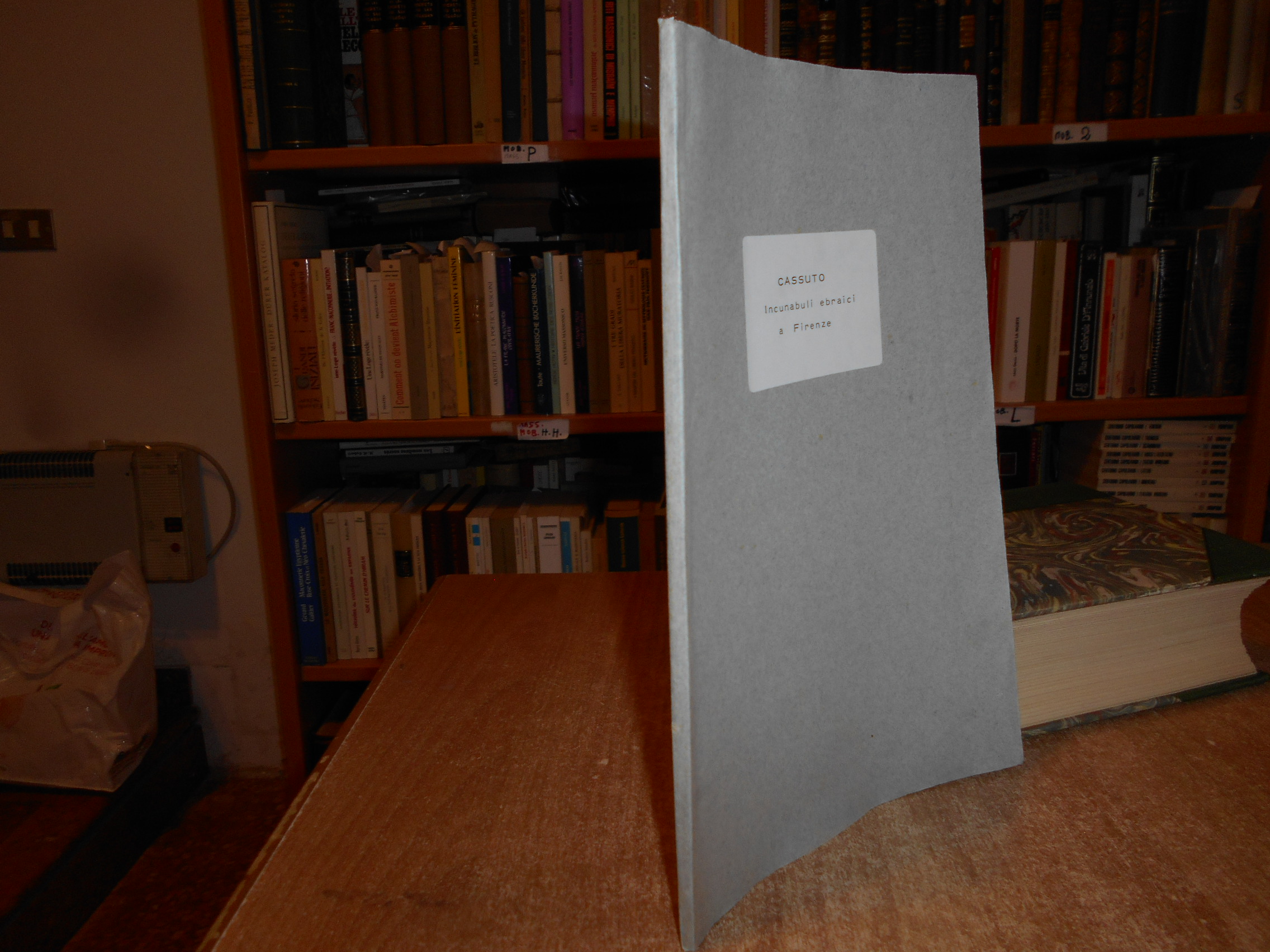 UMBERTO CASSUTO. Incunaboli Ebraici a FIRENZE. Fotocopia tratta dall' originale.