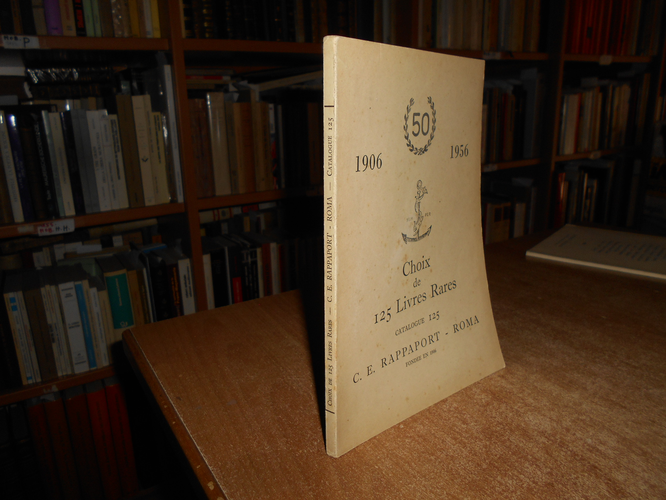 Choix de 125 Livres Rares catalogue 125. C.E. RAPPAPORT 1956