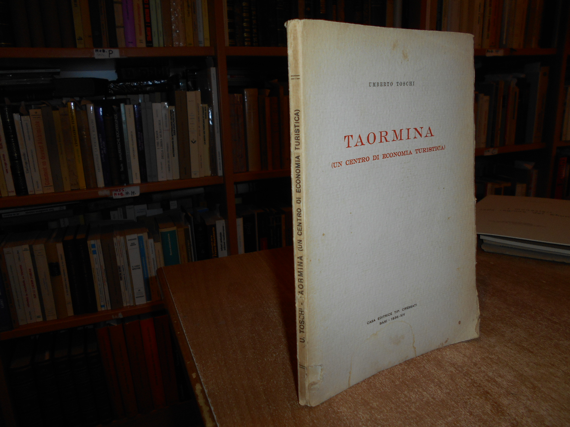 TAORMINA (un centro di economia turistica). UMBERTO TOSCHI 1936