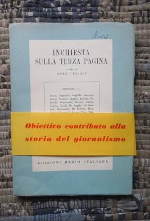 INCHIESTA SULLA TERZA PAGINA - QUADERNI DELLA RADIO - VOLUME …