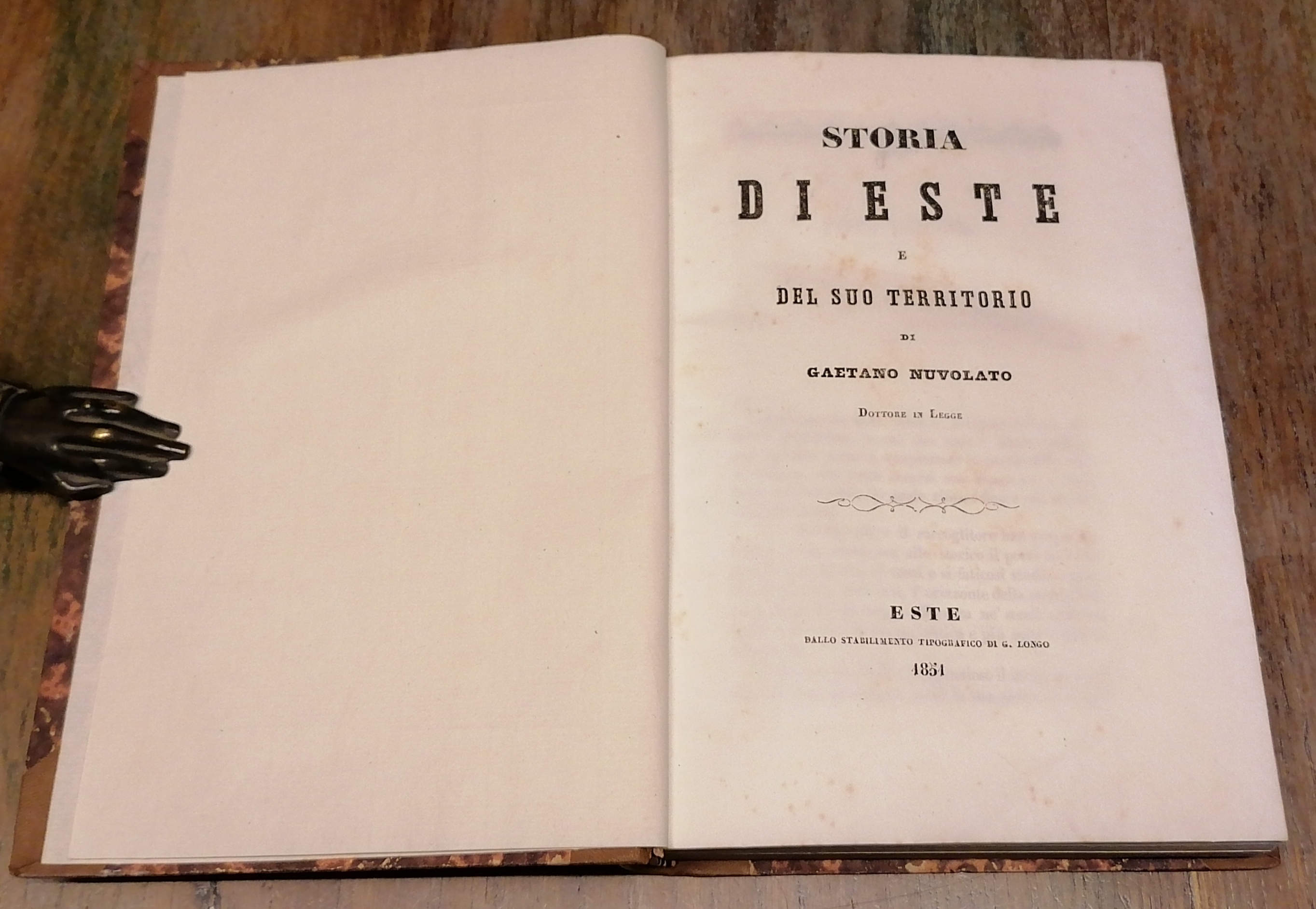 Storia di Este e del suo territorio di Gaetano Nuvolato …