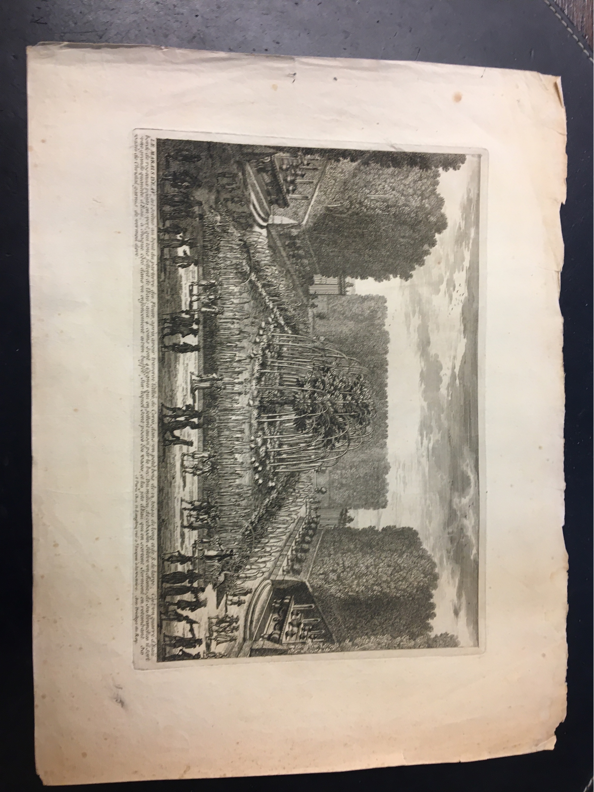 Le Marais d`Eau. Paris. Langlois. (1680). Veduta incisa da A. …