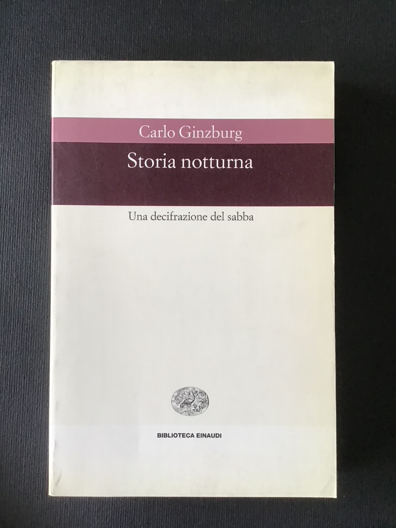 STORIA NOTTURNA. UNA DECIFRAZIONE DEL SABBA