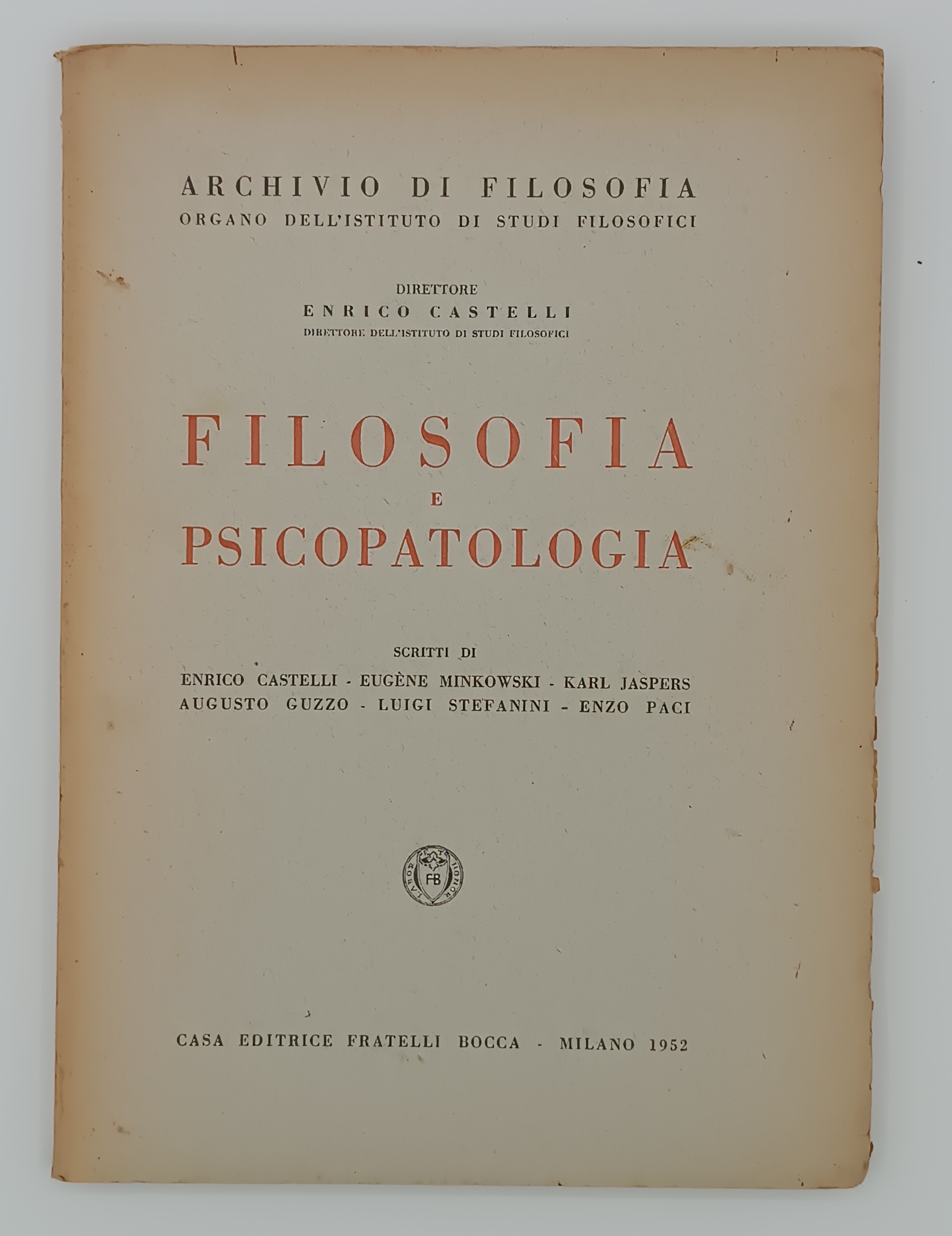 Filosofia e psicopatologia